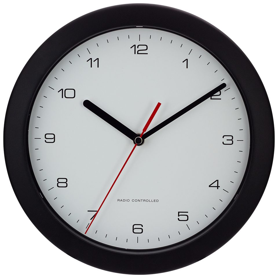 EUROTIME Funkwanduhr EUROTIME 53850 Funkwanduhren mit gut ablesbare 12-Zahlen-Ziffernblatt