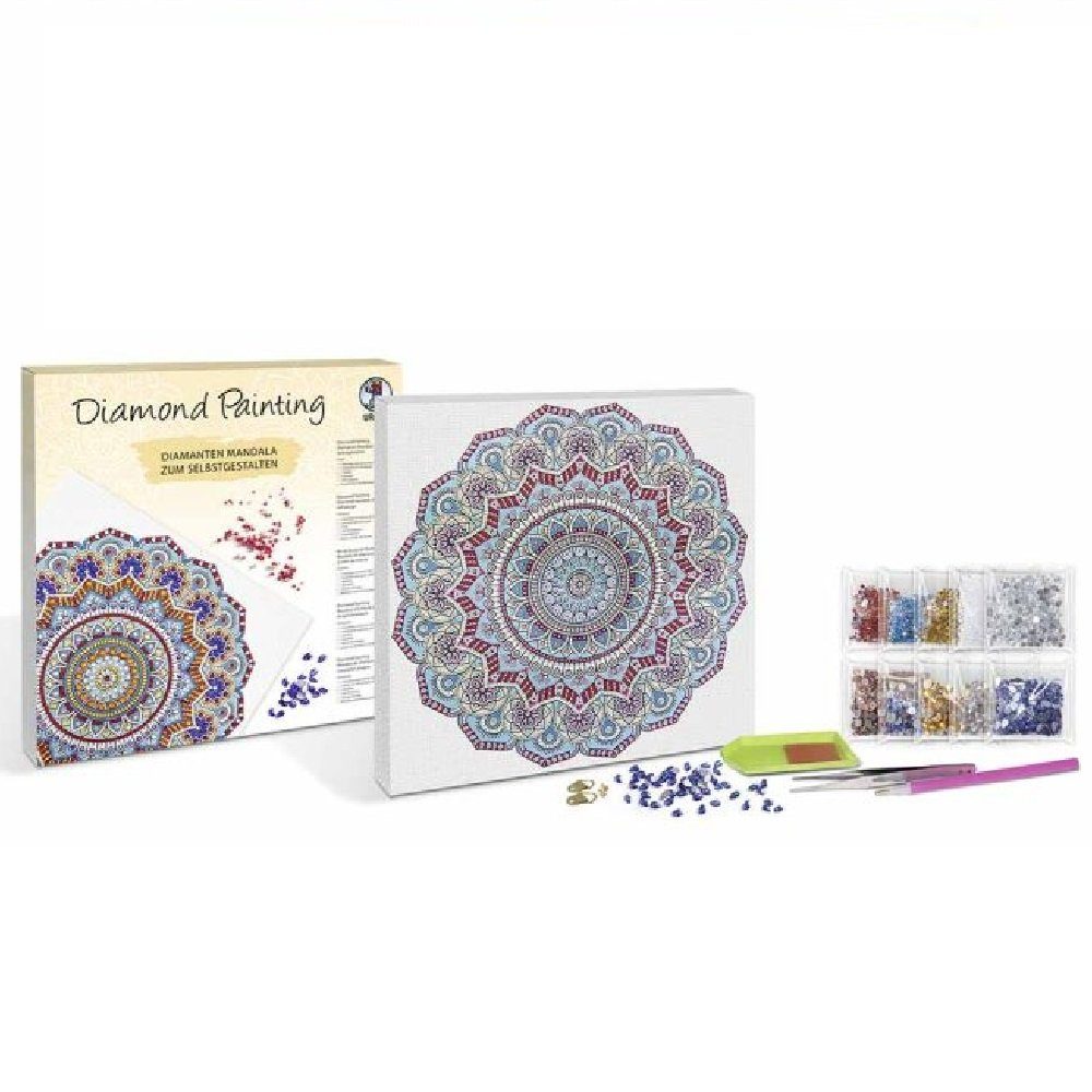 URSUS Kreativset Diamond Painting Mandala zum selbstgestalten, (Diamanten-Mandala, mit allem notwendigen Zubehör)
