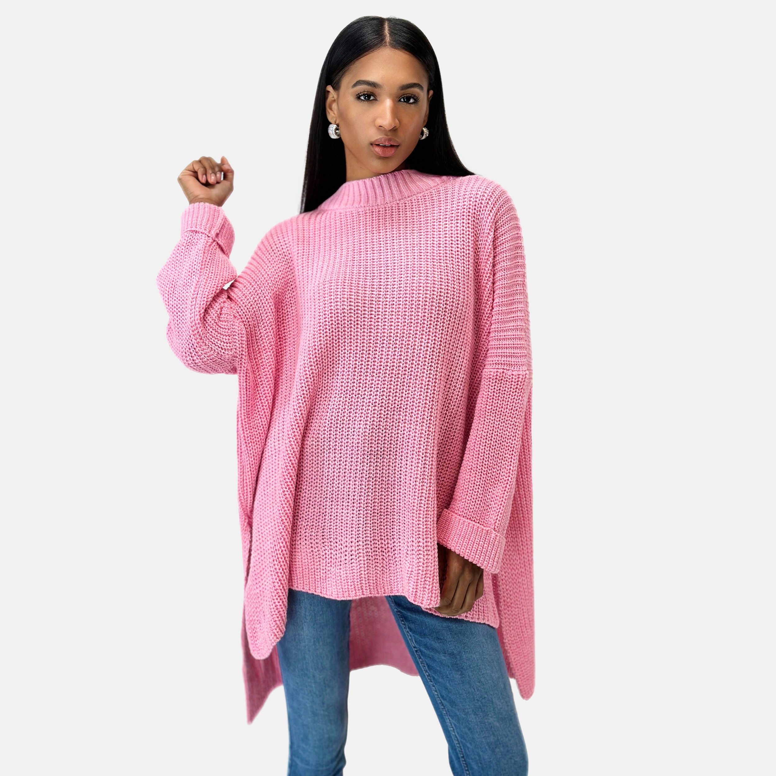 Elara Strickpullover Elara Damen Strickpullover Runderkragen günstig online kaufen