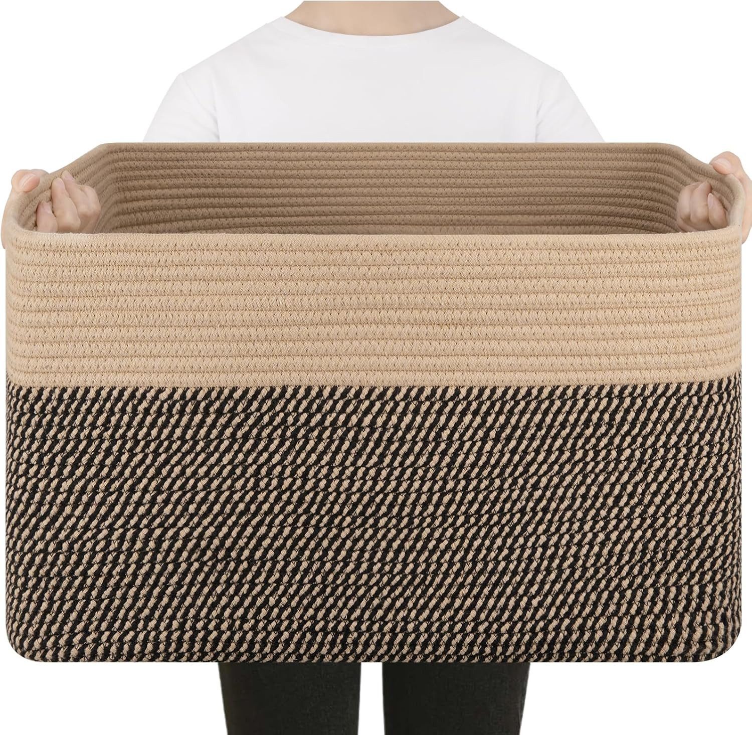 Agger Aufbewahrungskorb Wäschekorb, Korb Aufbewahrung, Faltbarer Wäschekorb, Aufbewahrungskorb, für Baby Spielzeug, Square Laundry Baskets, Korb Aufbewahrung