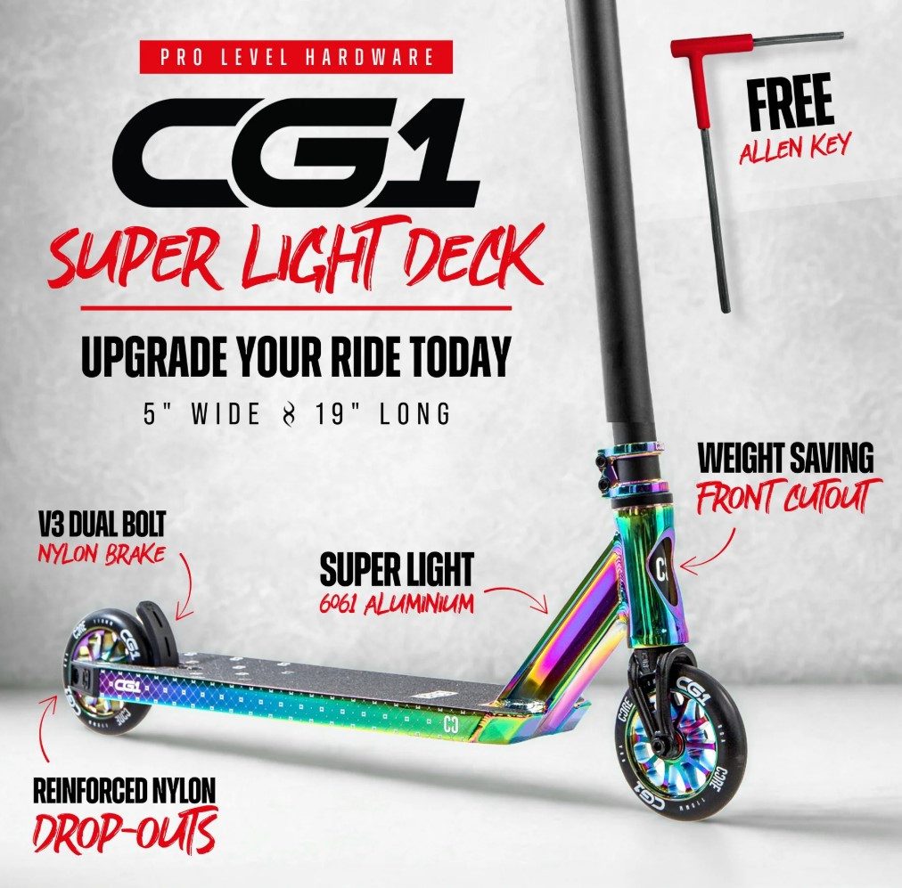 Core Action Sports Stuntscooter CORE CG1 Mini Stunt-Scooter Park H=77cm Neochrome