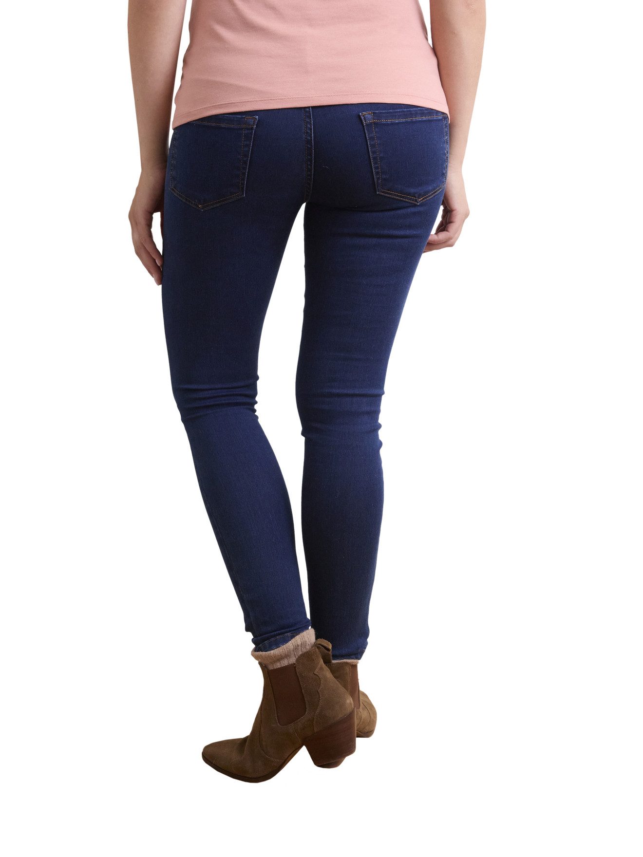 vertbaudet Umstandsjeans Umstands-Jeans mit WATERLESS-Denim, Skinny-Fit Bundweite verstellbar, 2 aufgesetzte Gesäßtaschen – Bild 3 von 5