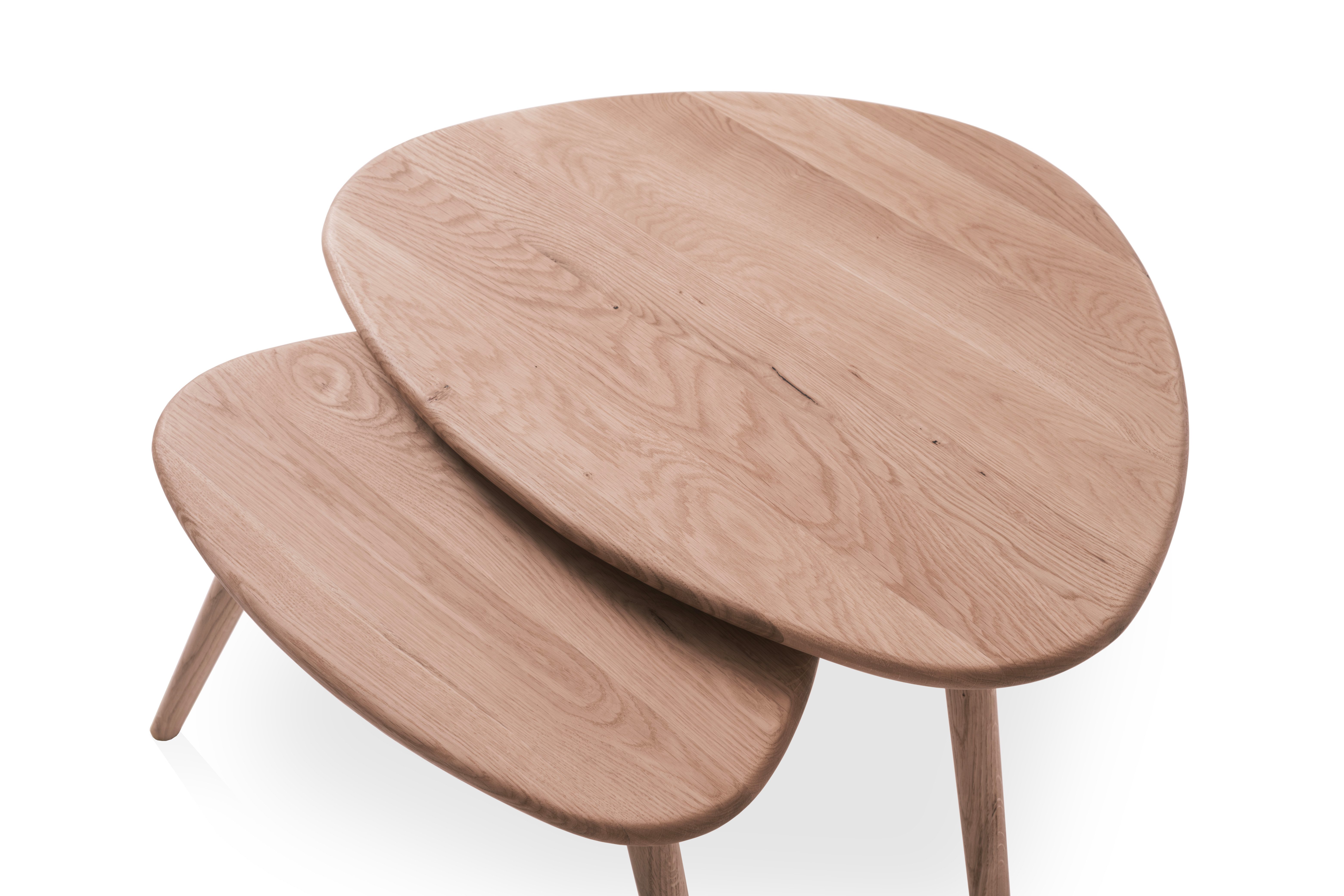TaBoLe Möbel Couchtisch Vigo (1er Set, 2er Set, 3er Set), Couchtische Set oder einzeln erhältlich, Kernbuche oder Eiche massiv