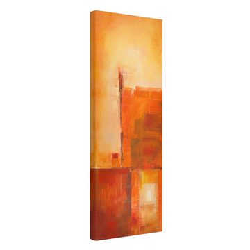 Bilderdepot24 Leinwandbild Kunstdruck Modern Abstrakt Orange Braun orange Bild auf Leinwand XXL, Bild auf Leinwand; Leinwanddruck in vielen Größen