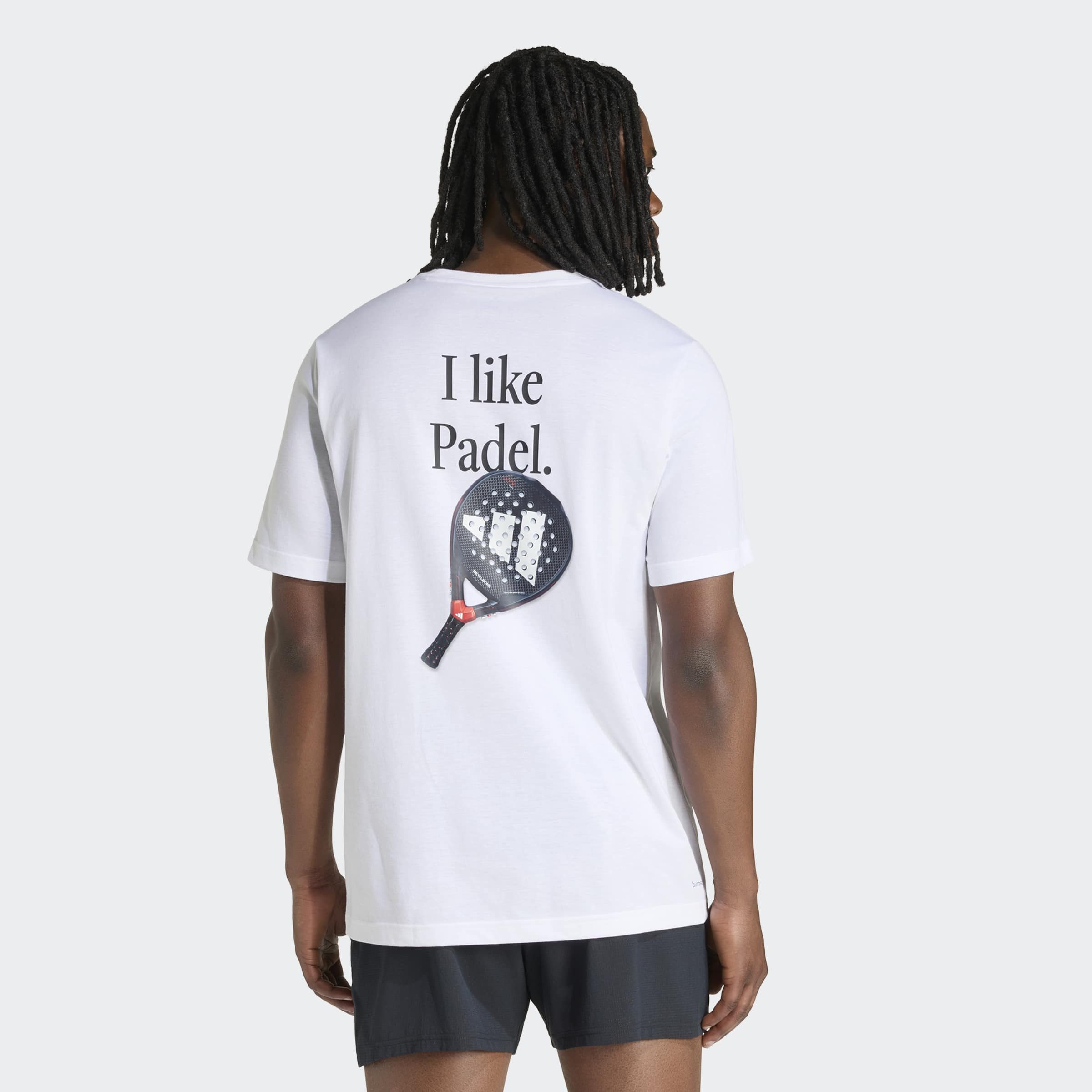 adidas Performance T-Shirt M PADEL CAT G T mit Rundhalsausschnitt, ohne Verschluss, aus Polyester
