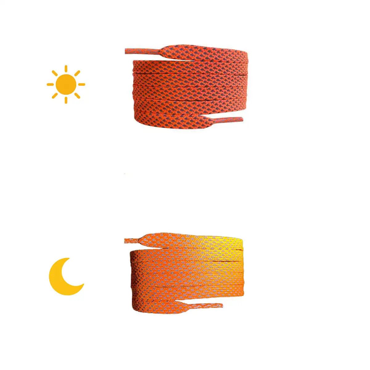 Basicwear Germany Schnürsenkel Reflektierende Schnürsenkel - Flach