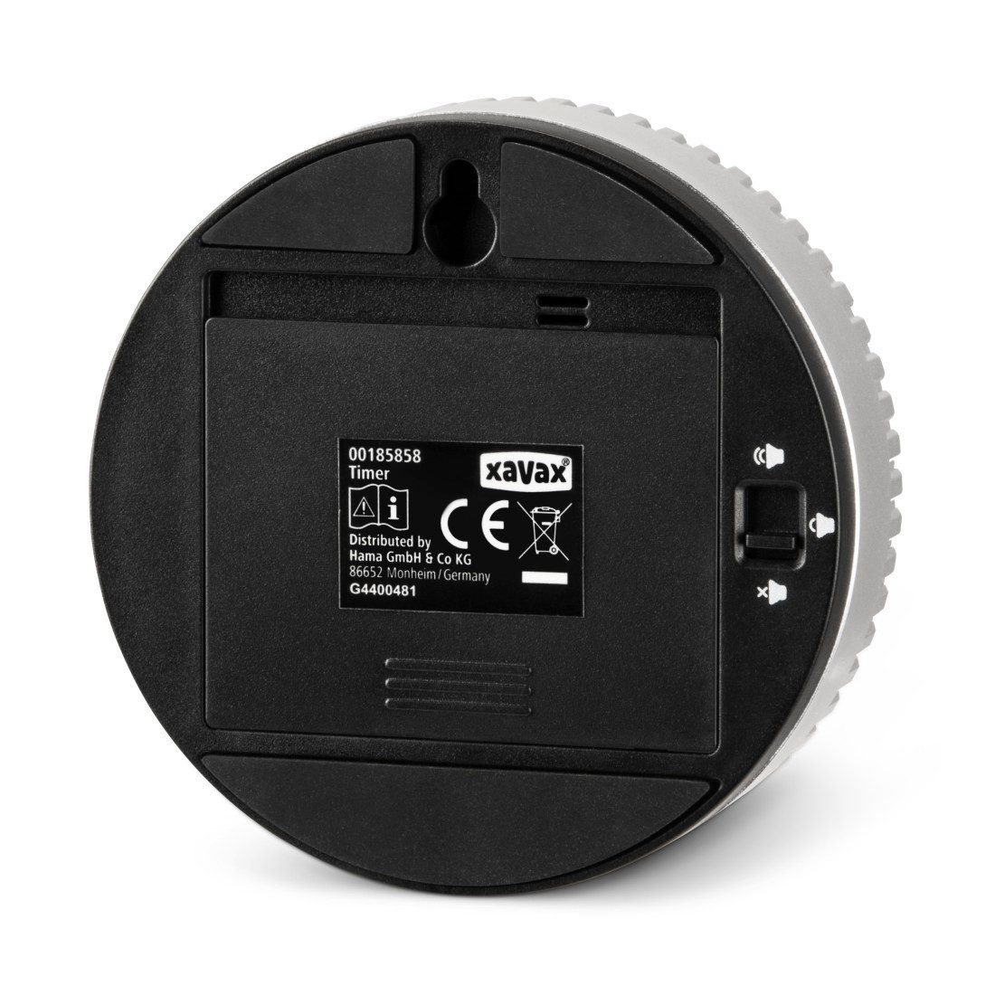 Xavax Küchentimer Timer "Rotation", digital, Silber, Schwarz Magnetisch, Au günstig online kaufen