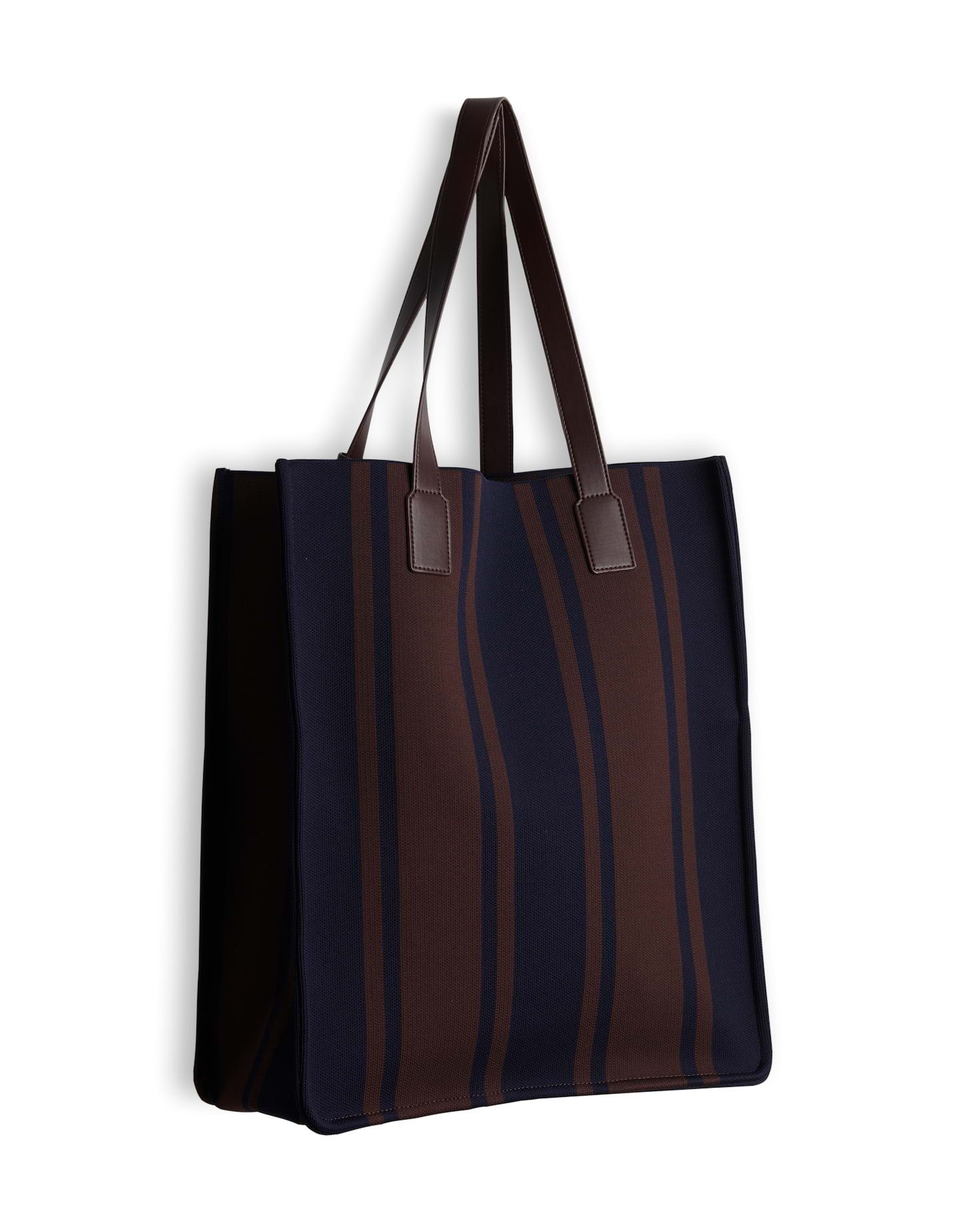 someday Shopper Bavora bag aus Milano Strick mit festem Griff, Robuste Tote Bag im modernen Streifenlook