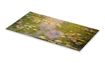 Posterlounge Forex-Bild Claude Monet, Der Seerosenteich (linke Tafel), Wohnzimmer Malerei