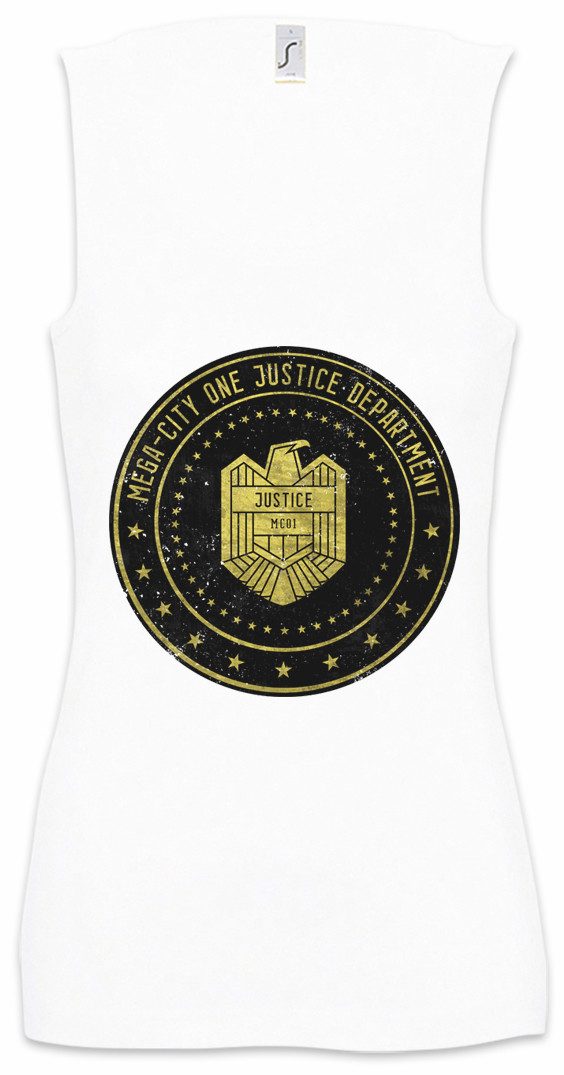 Tanktop Mega City One Justice Dept Logo II Ärmelloses Damen T-Shirt Judge