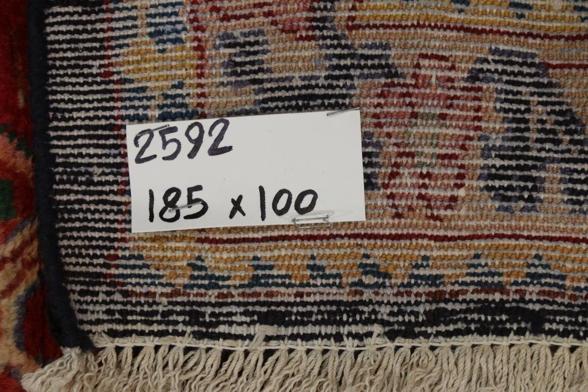 Orientteppich Hamadan 101x186 Handgeknüpfter mm Nain Läufer, rechteckig, Trading, / 8 Höhe: Orientteppich Perserteppich