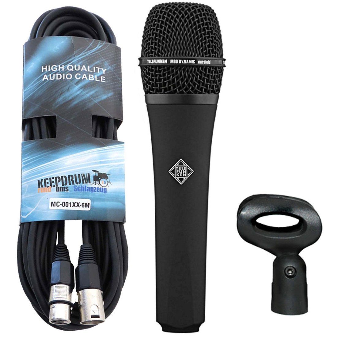 Mikrofon Telefunken M80 Black dynamisches Mikrofon mit Kabel
