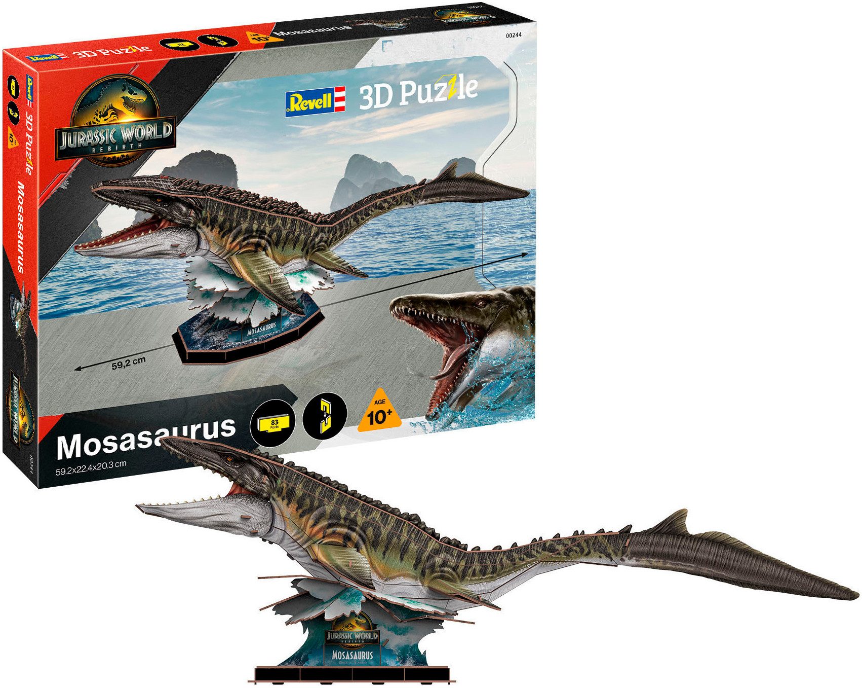 Revell® 3D пазлы Jurassic World Rebirth Dinosaurier Mosasaurus, 83 Пазлыteile