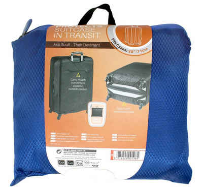 Go Travel Kofferhülle Kofferschutzhülle, blau, passend für Koffergröße 28" 71 cm