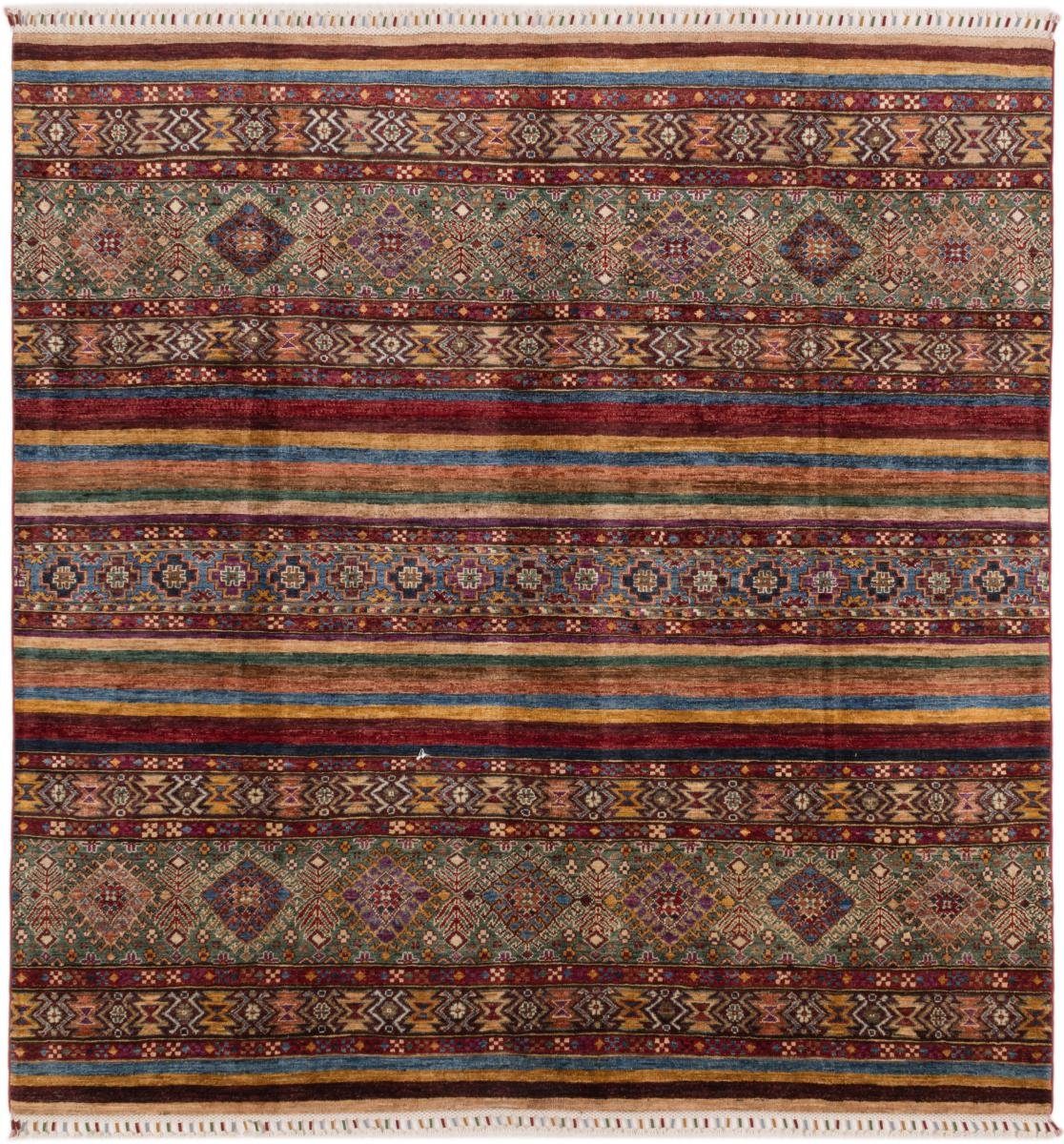 Orientteppich Arijana Shaal 191x199 Handgeknüpfter Orientteppich Quadratisch, Nain Trading, rechteckig, Höhe: 5 mm