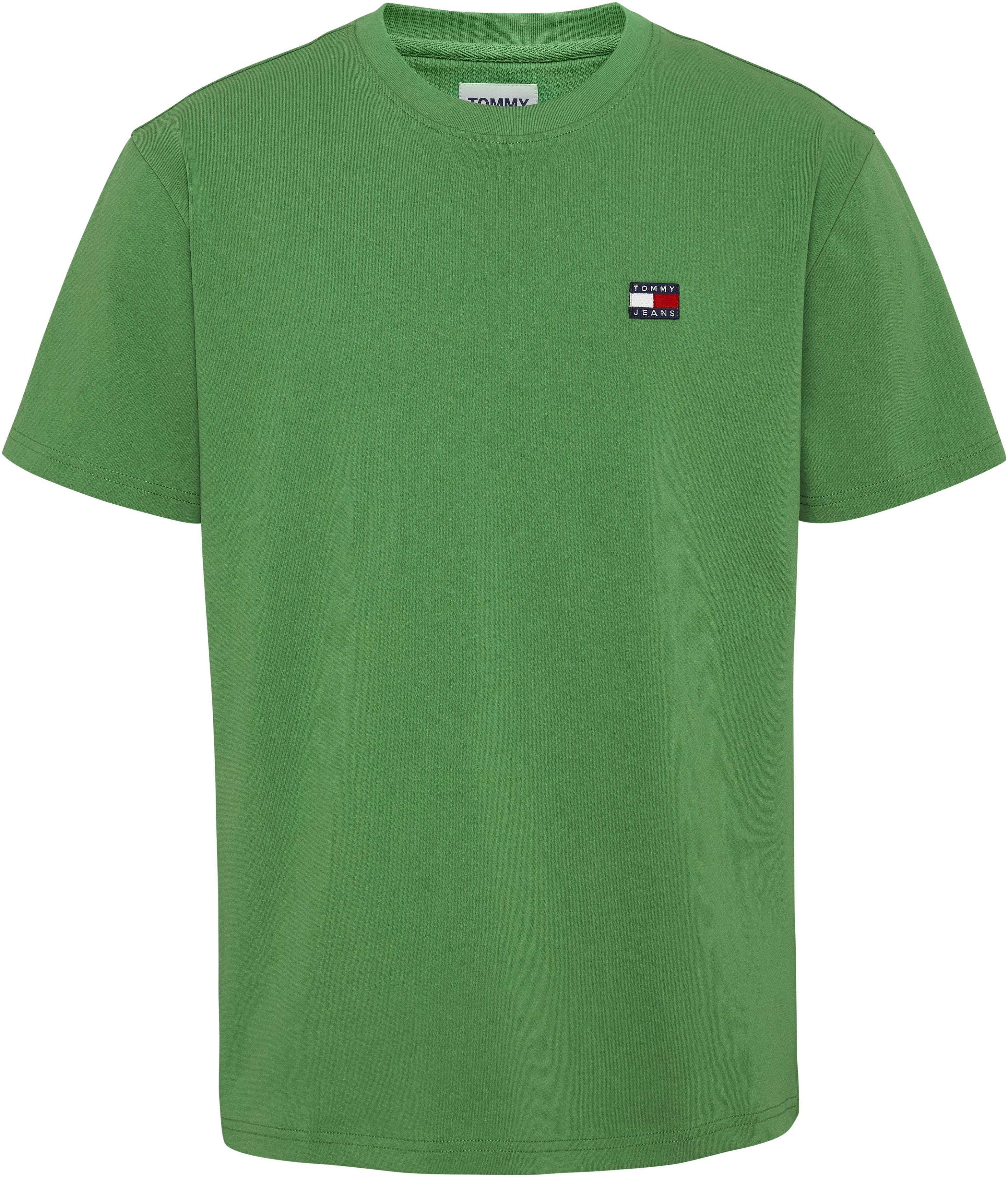 Tommy Jeans CoastalGreen XS Rundhalsausschnitt TJM CLSC BADGE mit T-Shirt TOMMY TEE