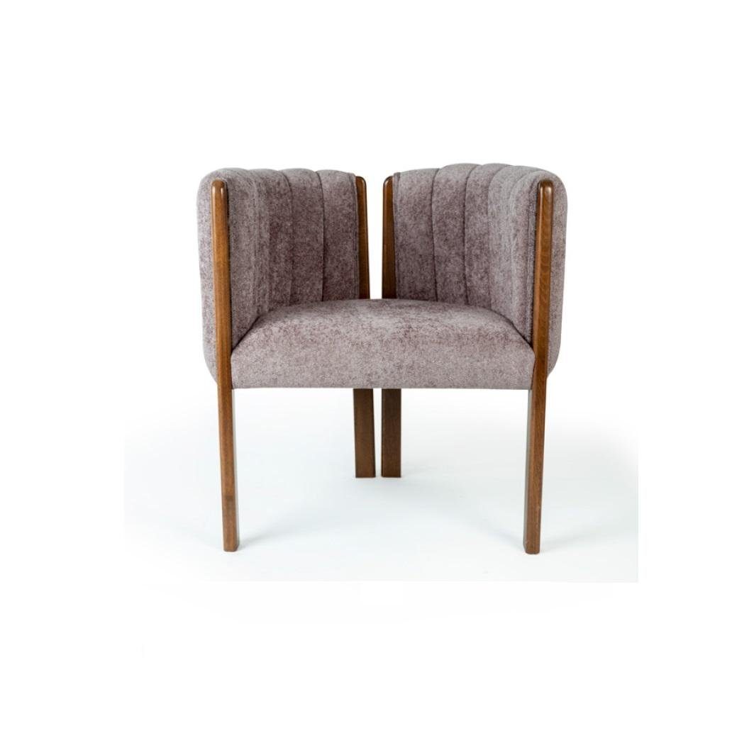 JVmoebel Stuhl, Modern Esszimmer Möbel Holz Stuhl Stühle Luxus Design Lehnstuhl Holz | Stühle