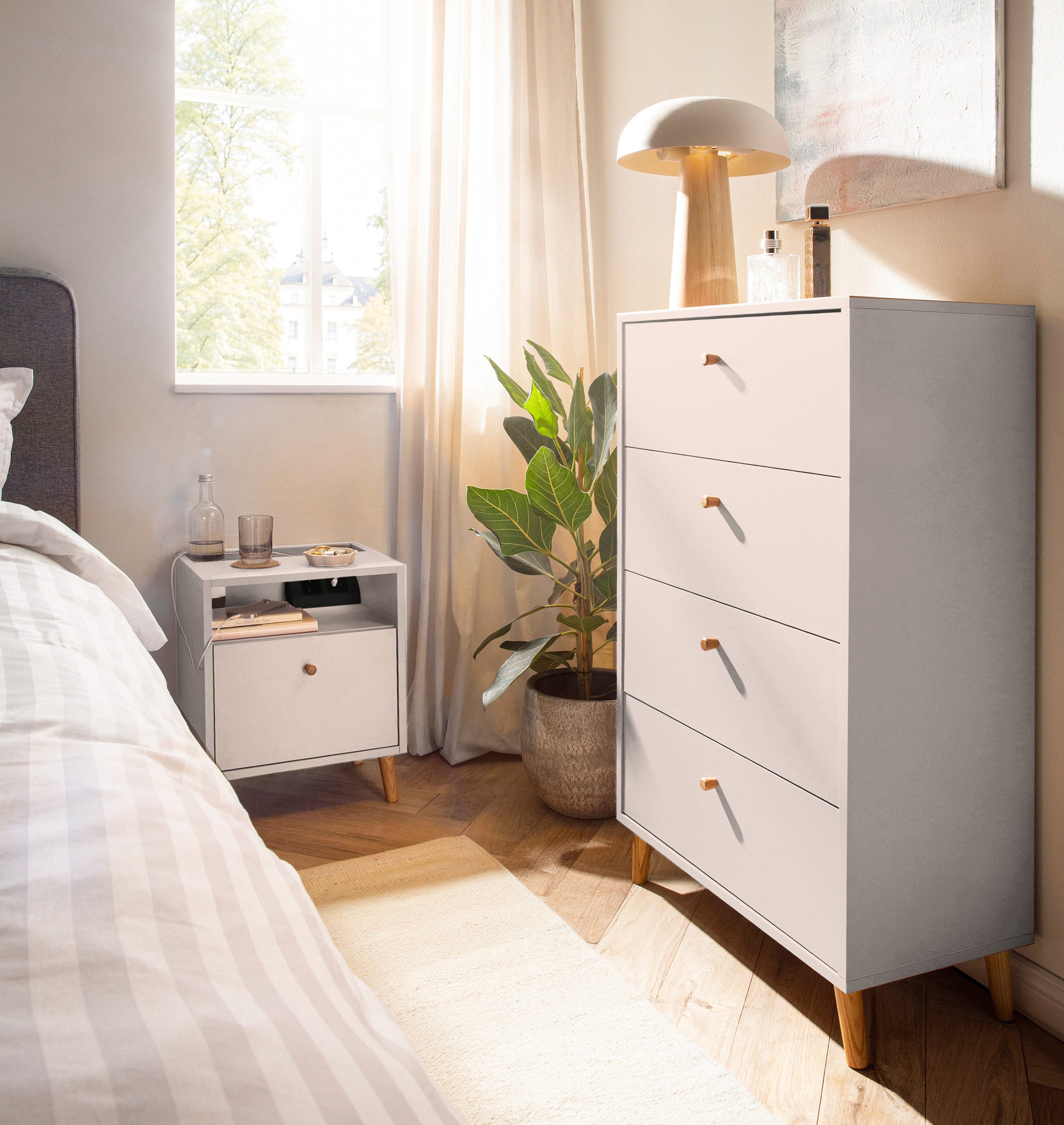 Schildmeyer Kommode Bjarne, Kommode, melaminharzbeschichtet, Made in Germany, B: 60 cm (1 St), Solide Verarbeitung - Dieses Produkt ist in Deutschland gefertigt