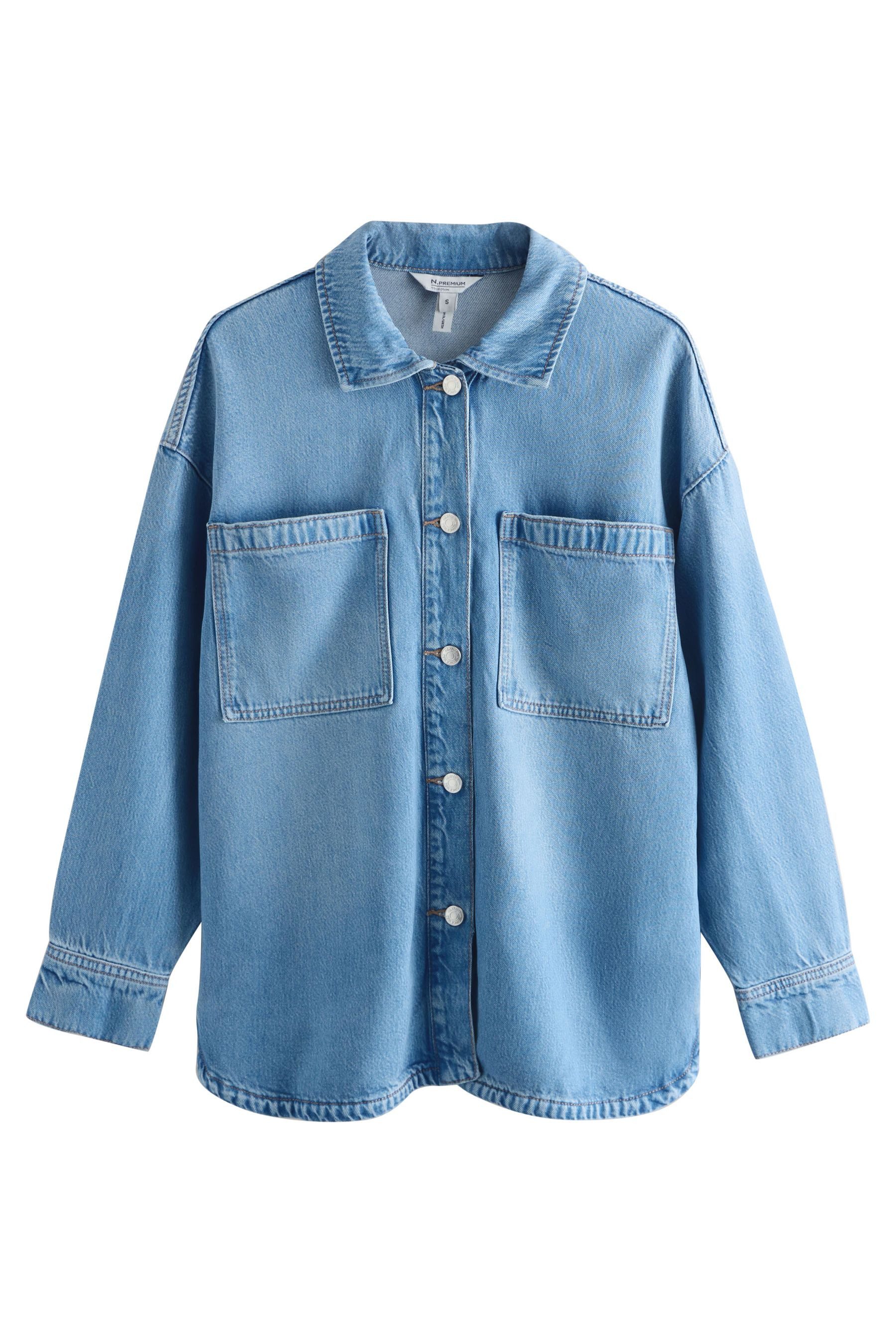 Next Jeanshemd Oversized Fit Boyfriend-Jeanshemd (1-tlg)