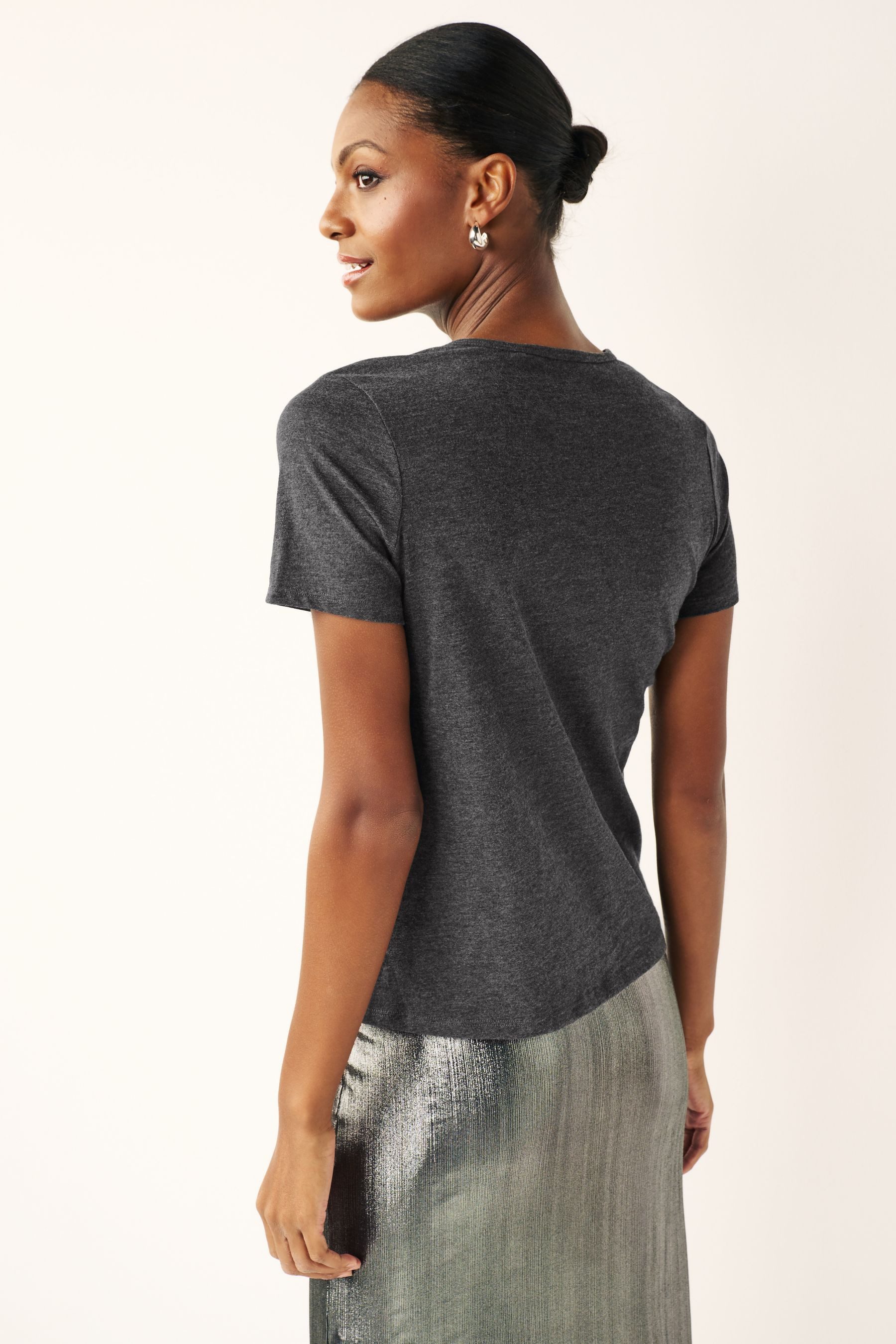 Next T-Shirt Everyday Kurzarm-T-Shirt mit Rundhalsausschnitt (1-tlg)