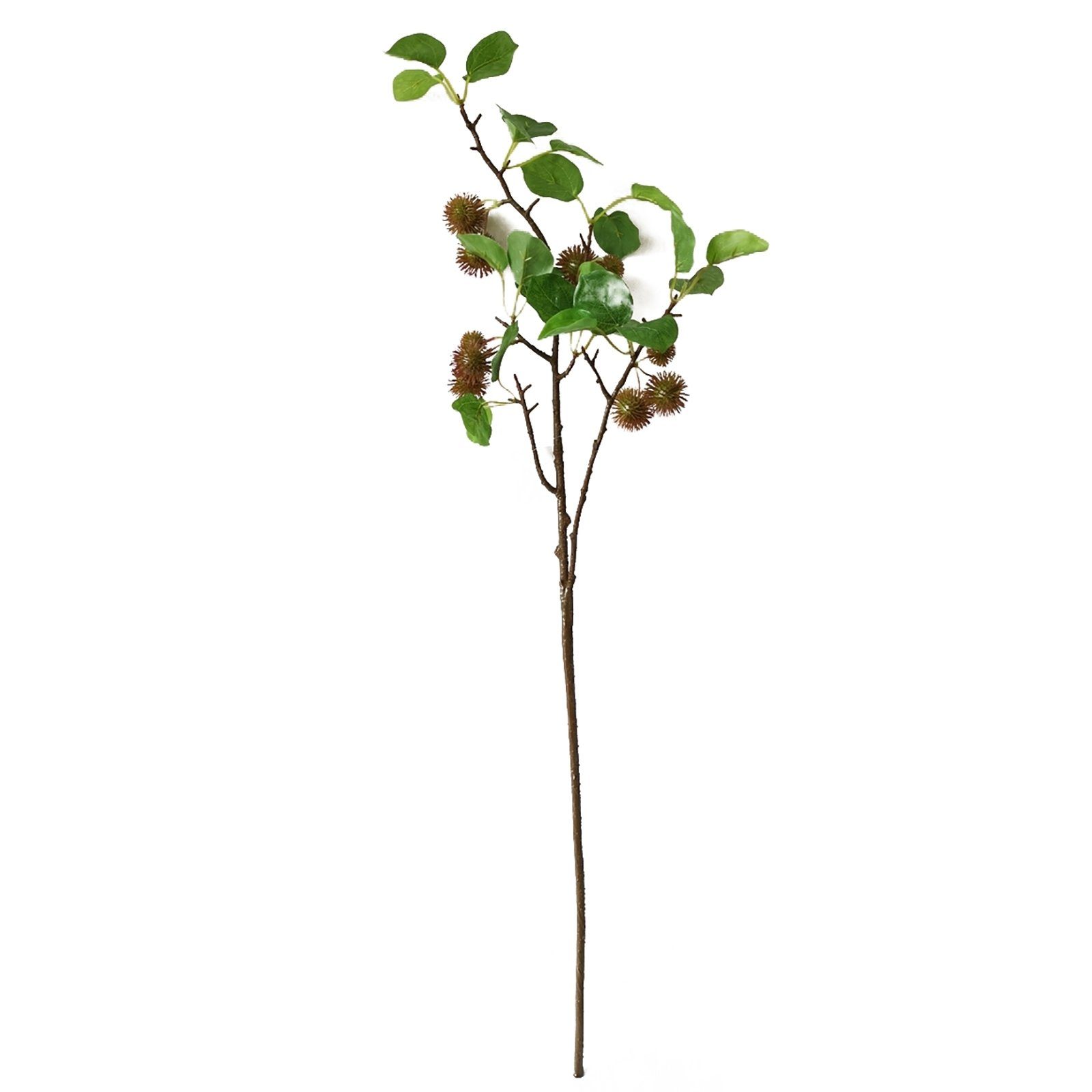 Kunstblume Beerenzweig 87 cm Kunstpflanze Flora Beere, HTI-Living, Höhe 87 cm Bordeaux