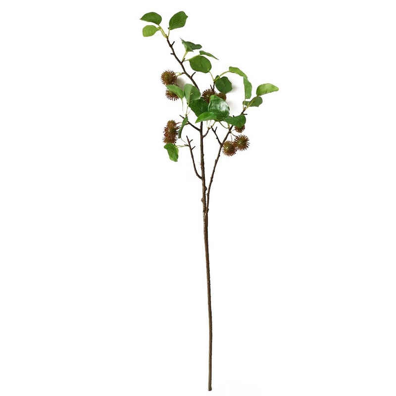 Kunstblume Beerenzweig 87 cm Kunstpflanze Flora Beere, HTI-Living, Höhe 87 cm