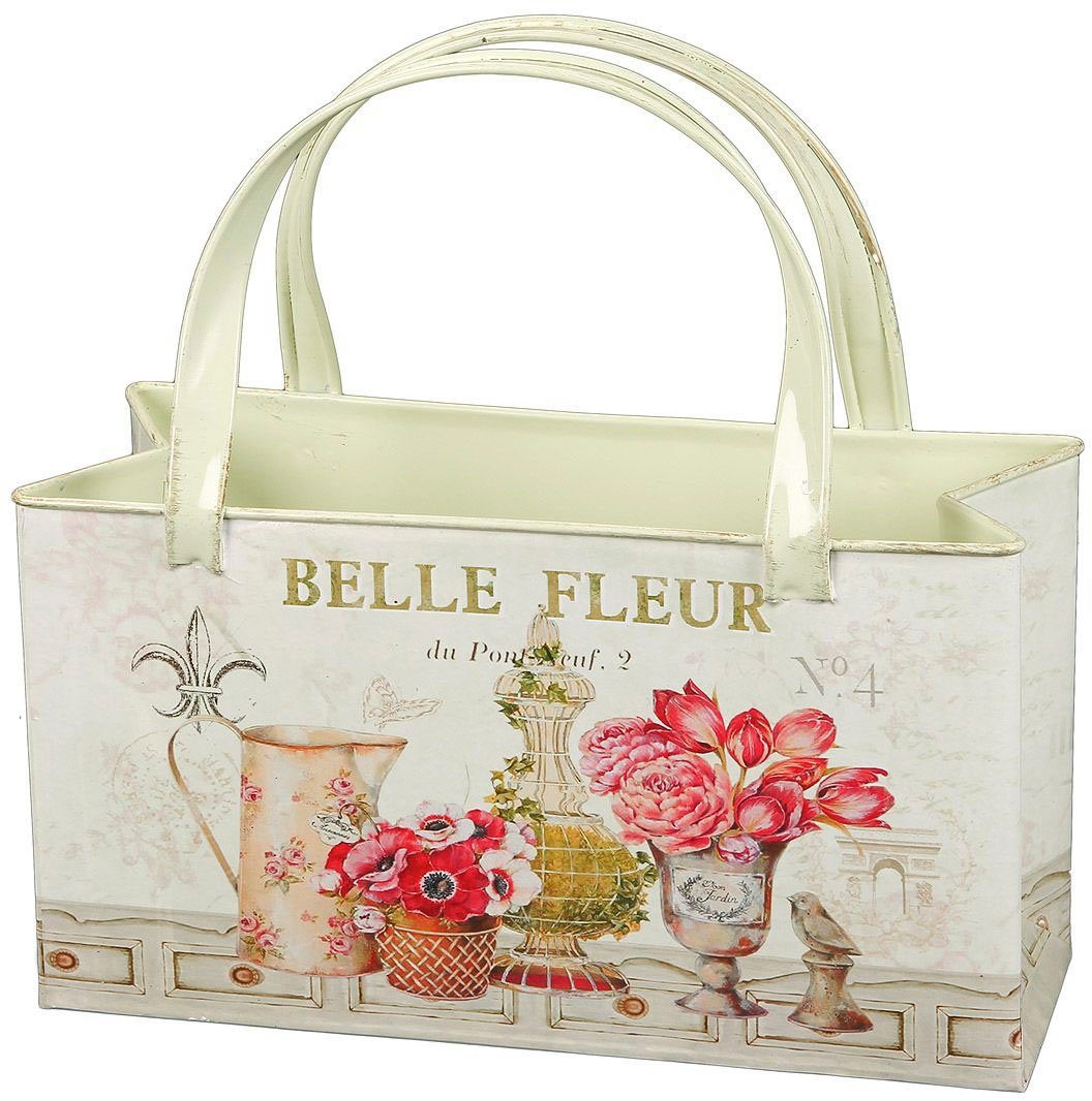 Fleur-Tasche Haus Ambiente (1 Metall aus Übertopf St)