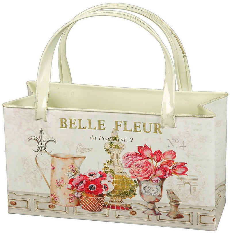 Ambiente Haus Übertopf Fleur-Tasche aus Metall (1 St)