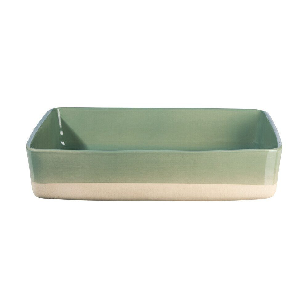 ASA SELECTION Auflaufform Auflaufform 36x26 cm Grande al forno Sage, Steinzeug, (1-St), Auflaufform, 36,00cm, Steinzeug, mehrfarbig