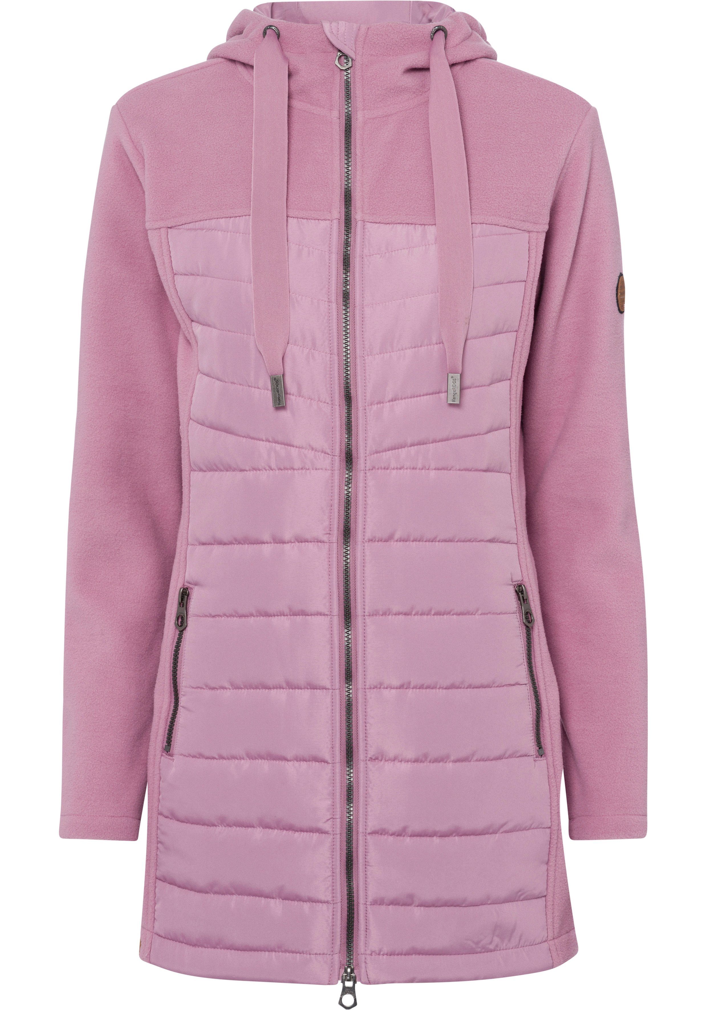 KangaROOS Langjacke Hybridjacke - Fleecejacke mit wattierten Bereichen