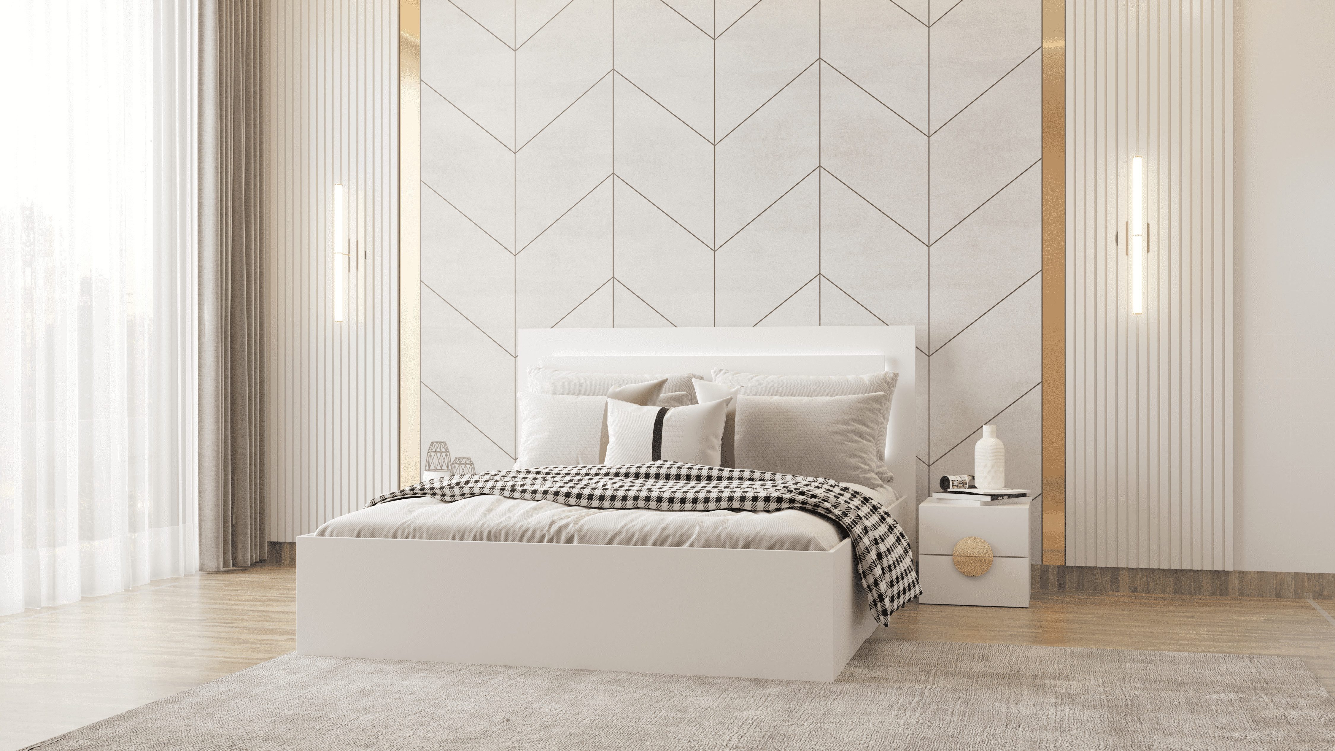MOEBLO Nachttisch Lumine (Beistelltisch Schlafzimmer, 2-St., günstig online kaufen