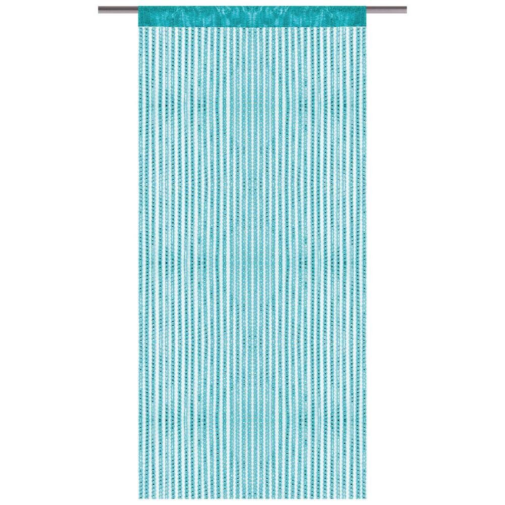 Bestlivings Fadenvorhang, Stangendurchzug, halbtransparent, Fadengardine mit Stangendurchzug (90 x 200cm bis 300 x 250cm)