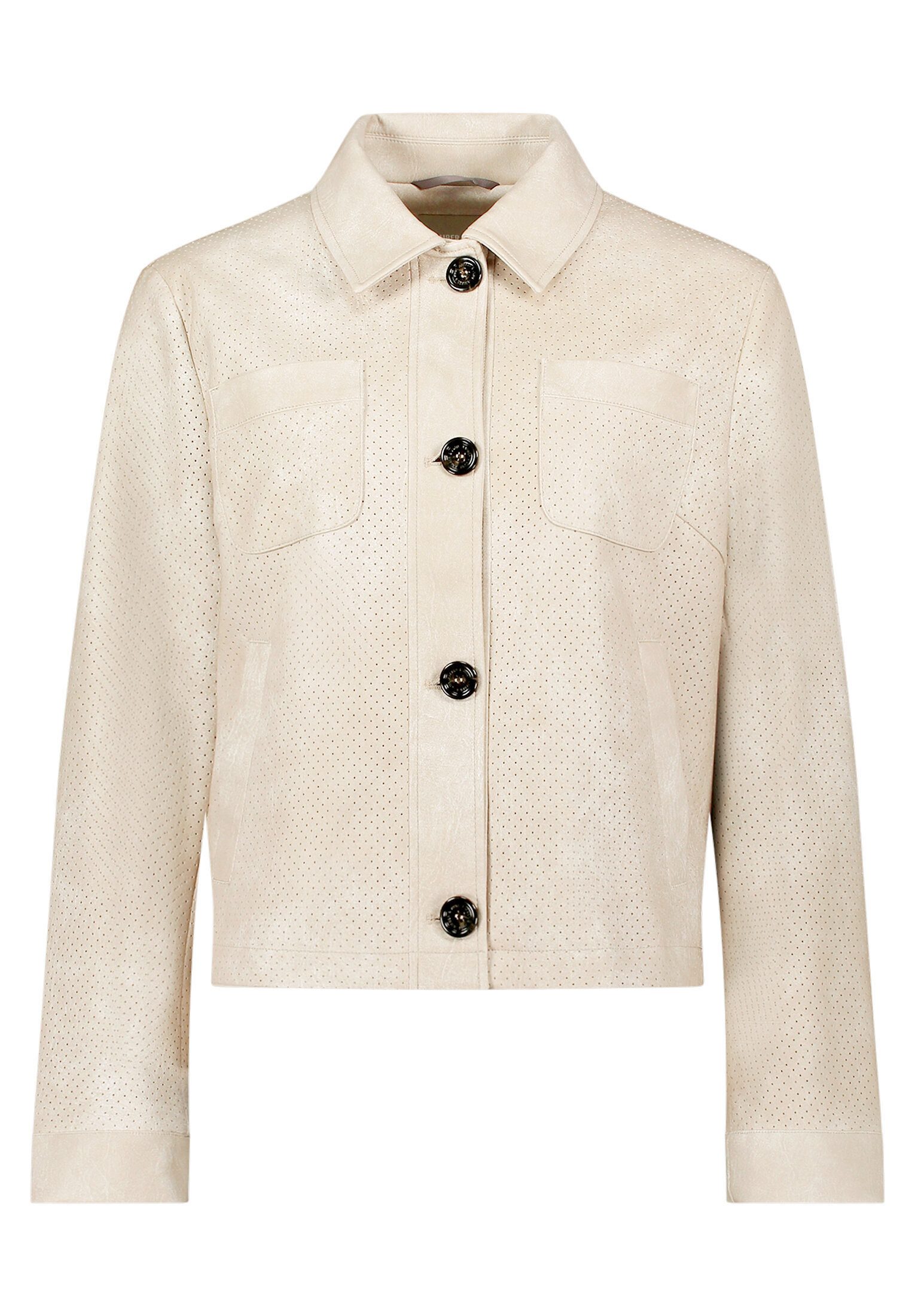 Amber & June Lederjacke Damen mit Kragen
