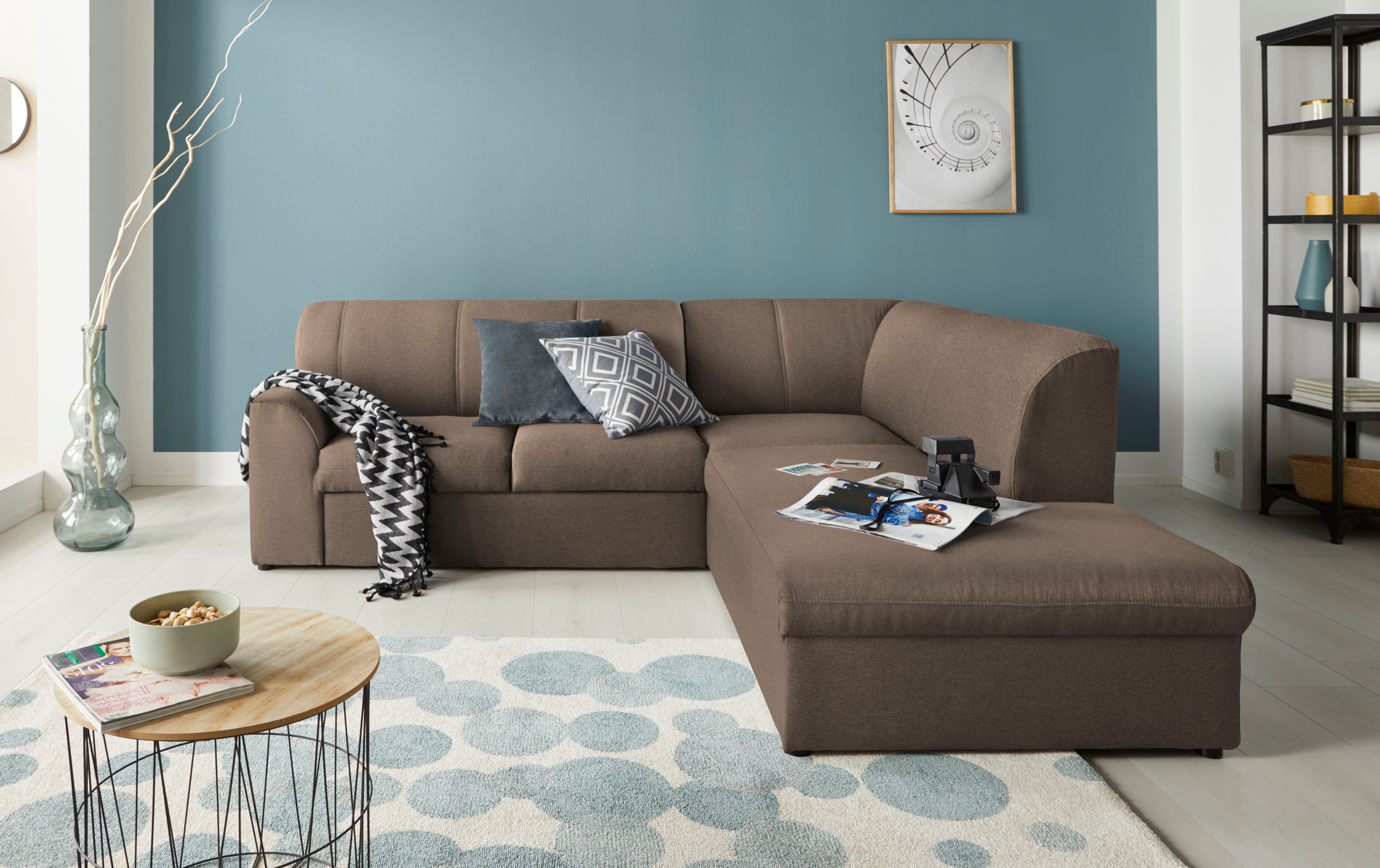 DOMO collection Ecksofa Topper zeitlos elegant, günstig online kaufen