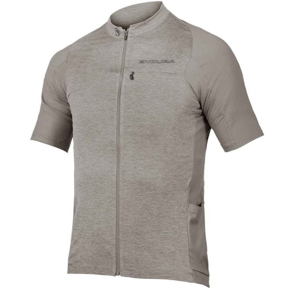 Endura Funktionsshirt Endura GV500 Reiver Kurzarmtrikot Fossil XL - Herren-Gravel-Trikot aus
