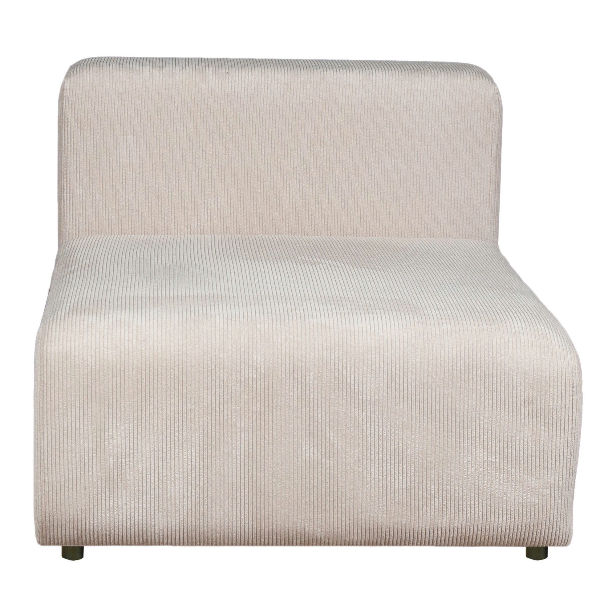 en.casa Sofaelement, »Suldal« Sofa-Modul Mittelelement Cord Beige