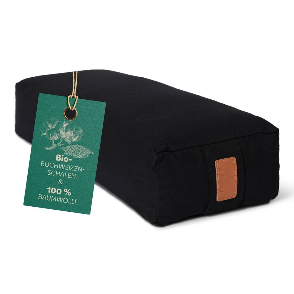 #DoYourYoga Yogakissen Yoga Bolster Paravati, gefüllt mit Bio-Buchweizenschalen,Yogakissen 67x22x13cm