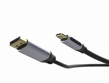 INCA 4K HDMI-Kabel: High-Definition (60 Hz), Typ-C zu DisplayPort Video-Adapter USB-C, HDMI, 200 cm