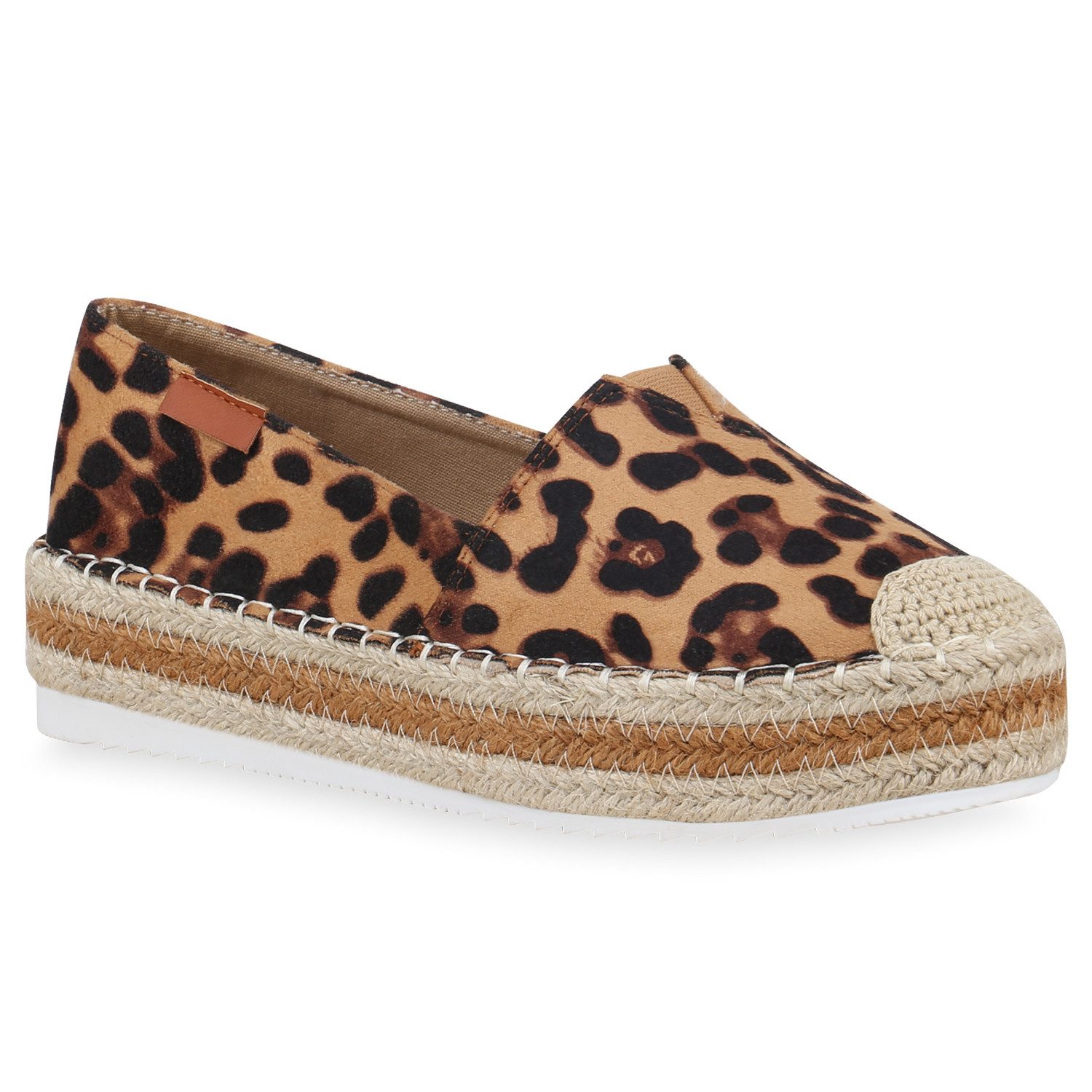 VAN HILL 830064 IL BH2501-BL Damen Slippers Espadrille Bequeme Schuhe