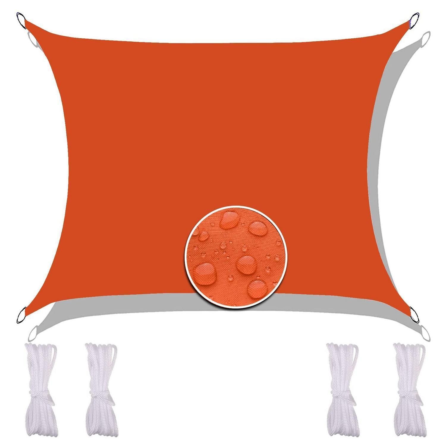 LuxusKollektion Sonnensegel Sonnensegel Rechteckig 2.5X3M Orange