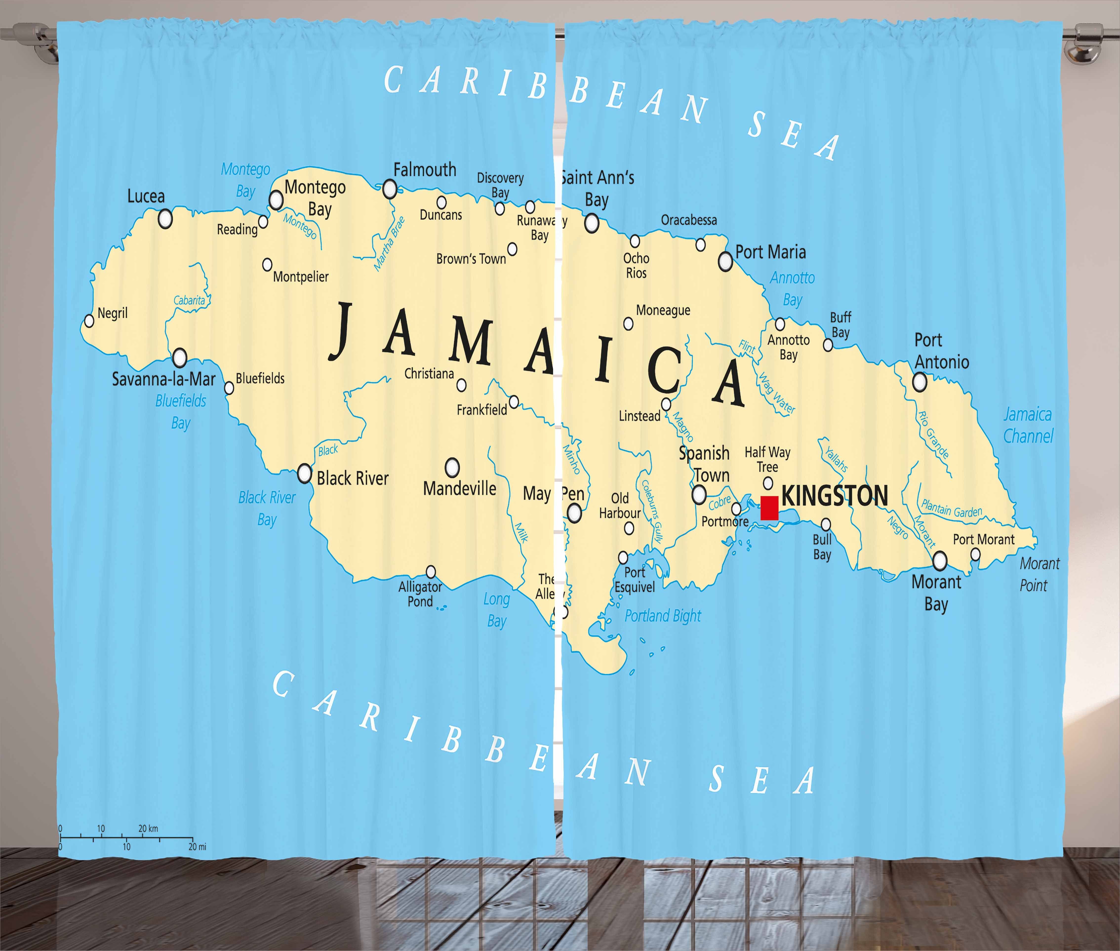 Gardine Schlafzimmer jamaikanisch und Karibische Schlaufen Haken, Kräuselband Vorhang Tropic Meer Abakuhaus, mit