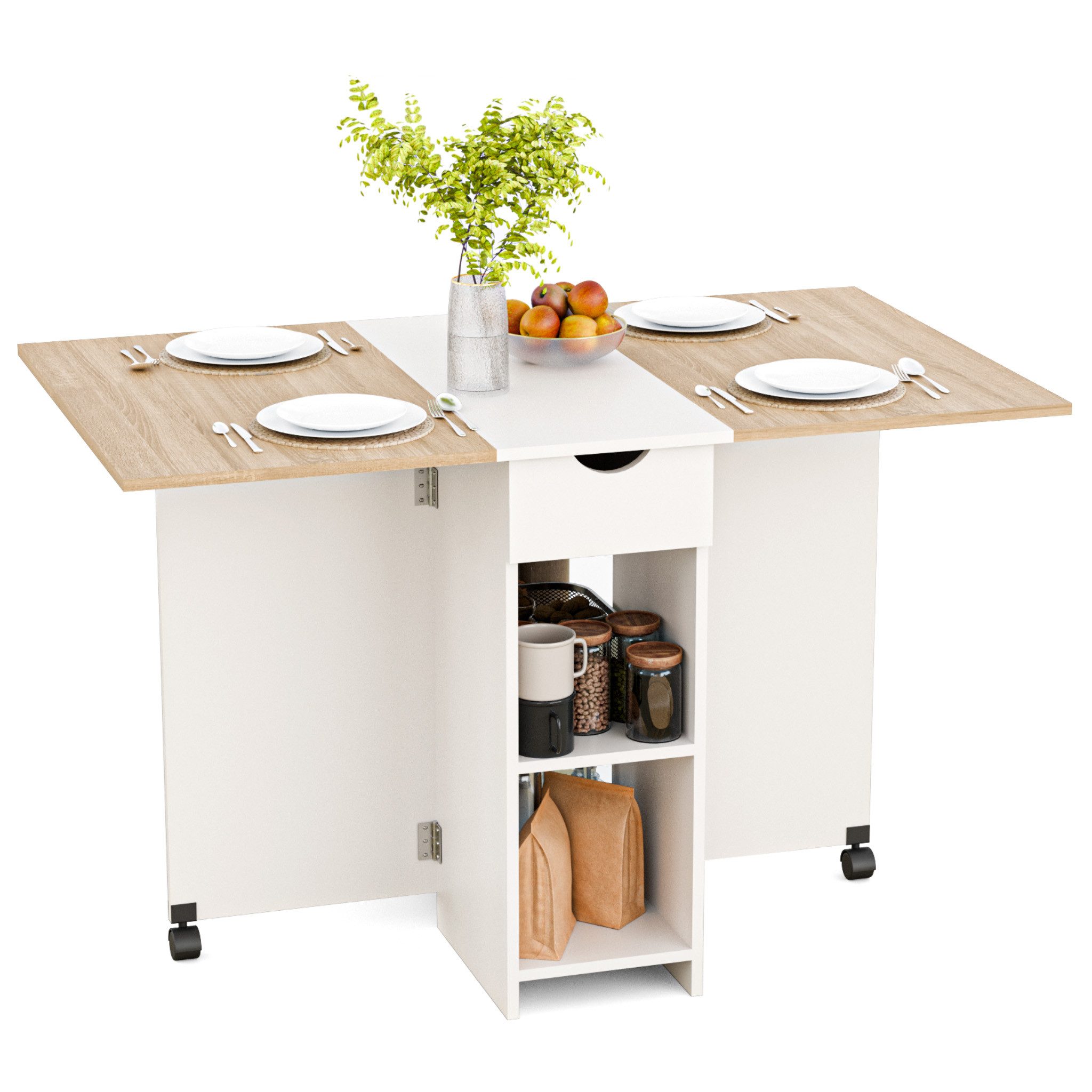Mondeer Esstisch Klappbarer Esstisch, mit 1 günstig online kaufen