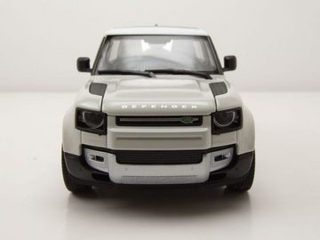 Welly Modellauto Land Rover Defender 2020 creme weiß Modellauto 1:24 Welly, Maßstab 1:24