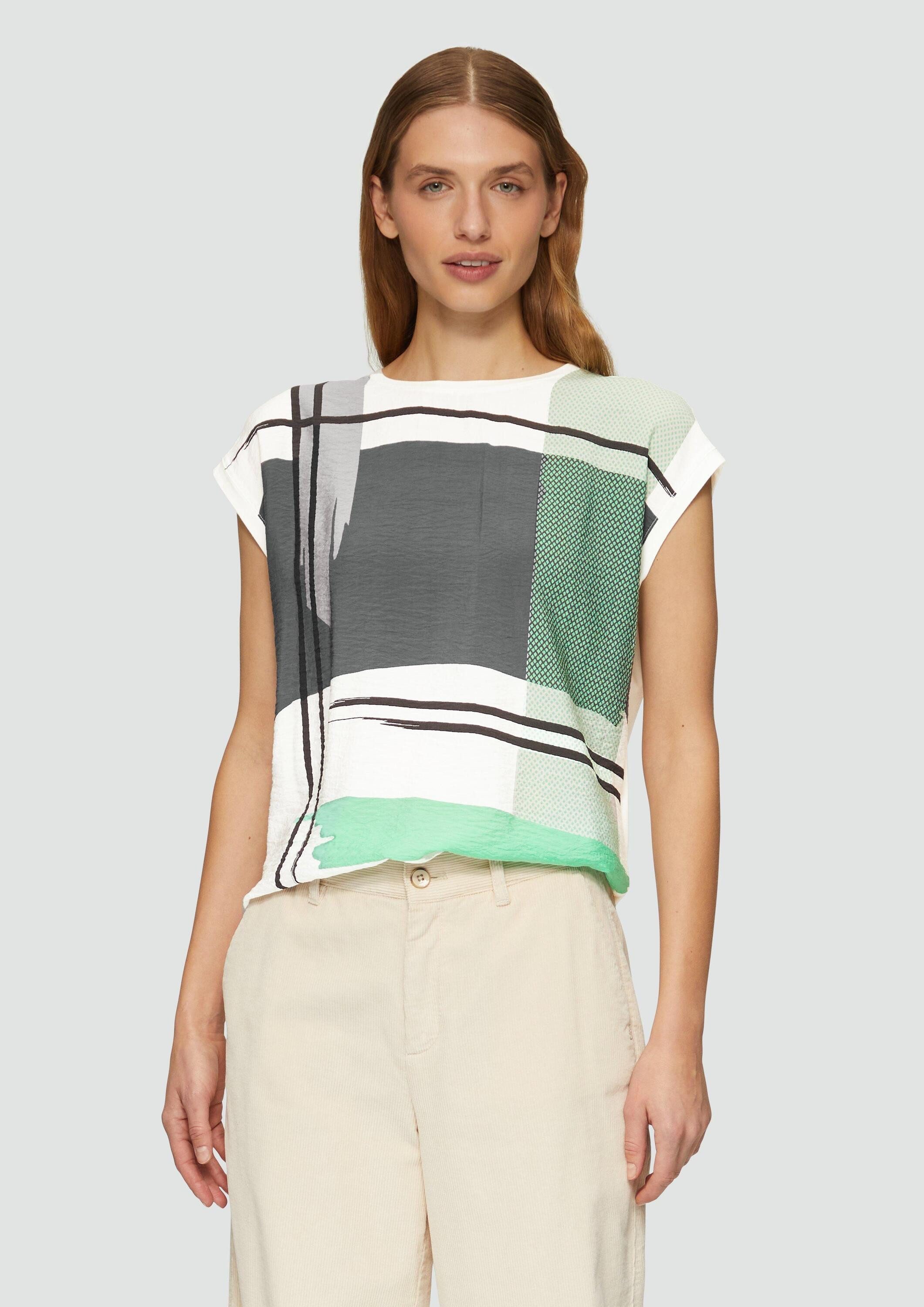 s.Oliver Muscleshirt T-Shirt Jersey-Shirt im Fabricmix