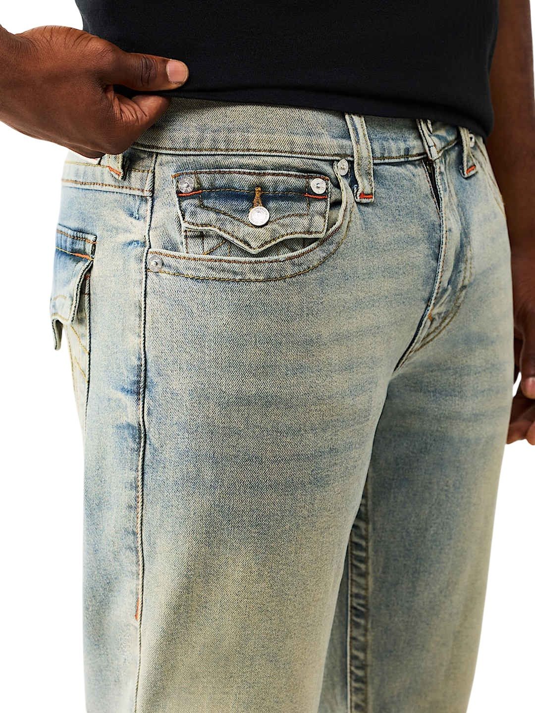 True Religion Relax-fit-Jeans Jeans True Religion Billy SN Flap (1-tlg) Flap Pockets