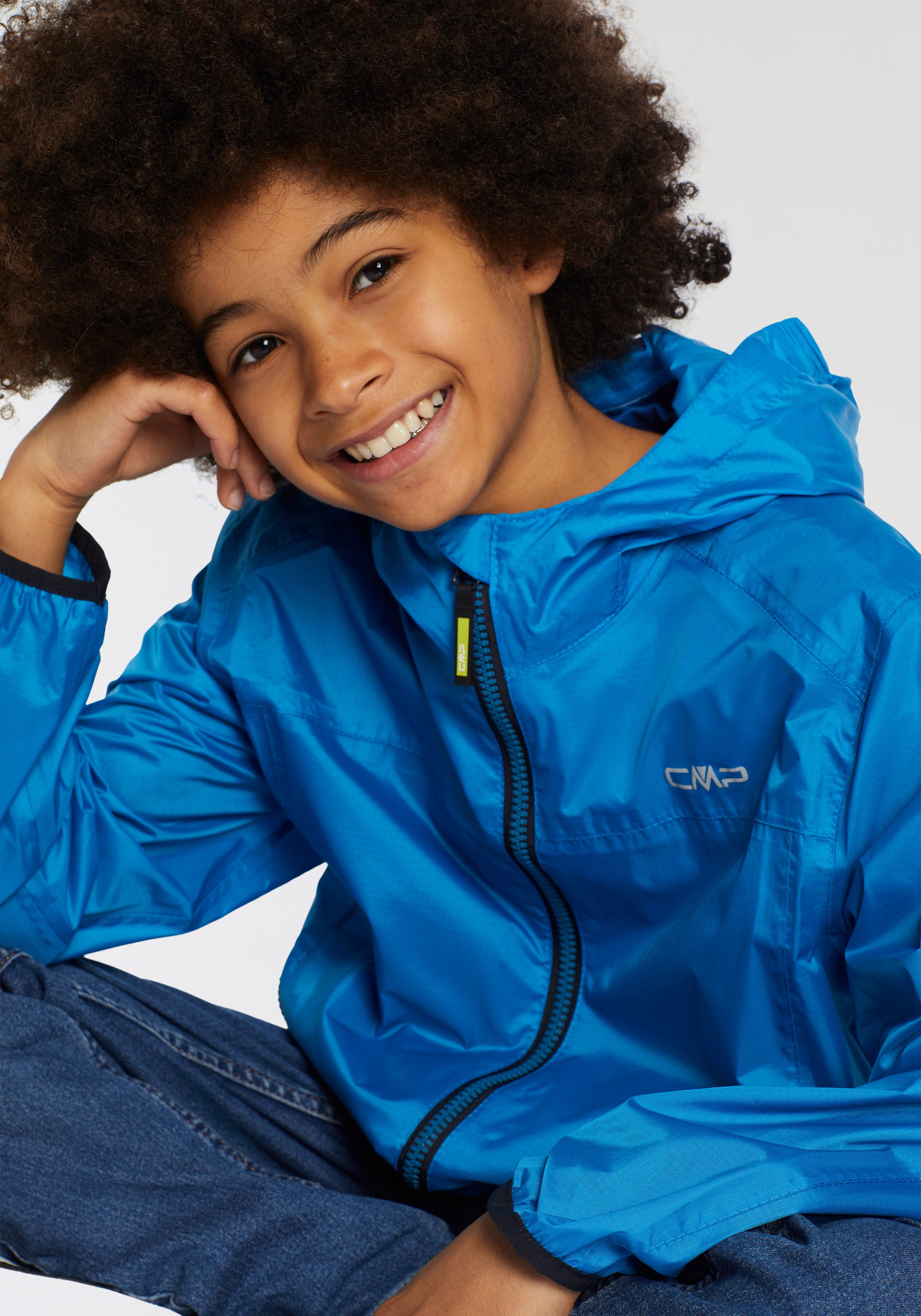 CMP Regenjacke KID JACKET RAIN FIX HOOD Übergangsjacke für Kinder