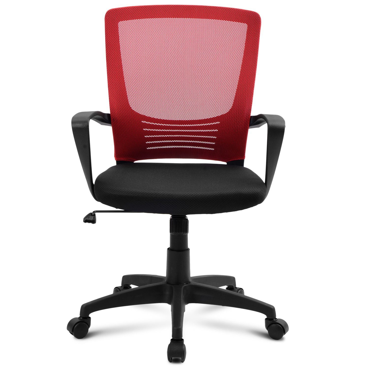 Flieks Drehstuhl Komfort (1 Packung), Mesh Computertischstuhl mit Rückenlehne, drehbarer Schreibtischstuhl
