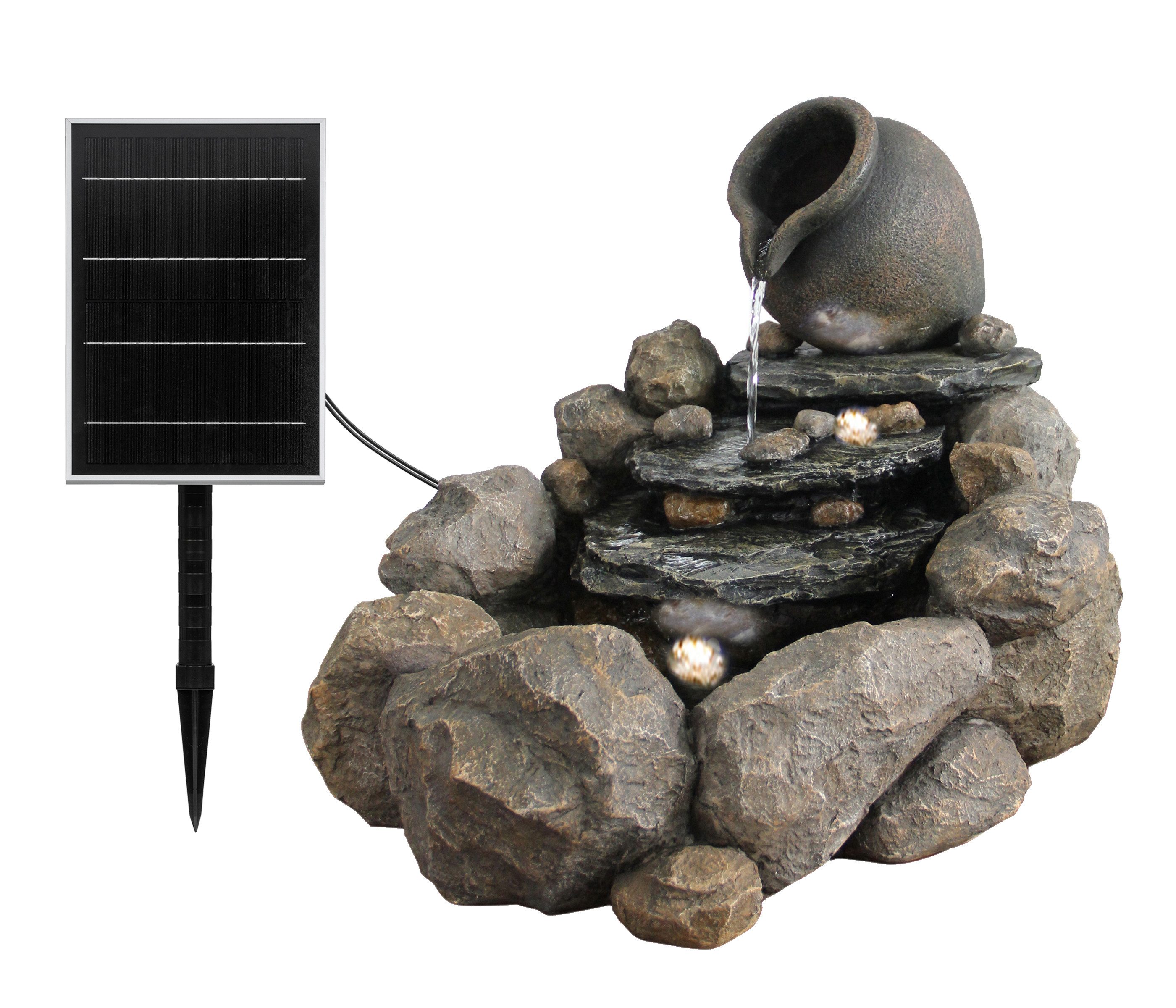 Dehner Gartenbrunnen Soltero, mit LED Beleuchtung, günstig online kaufen