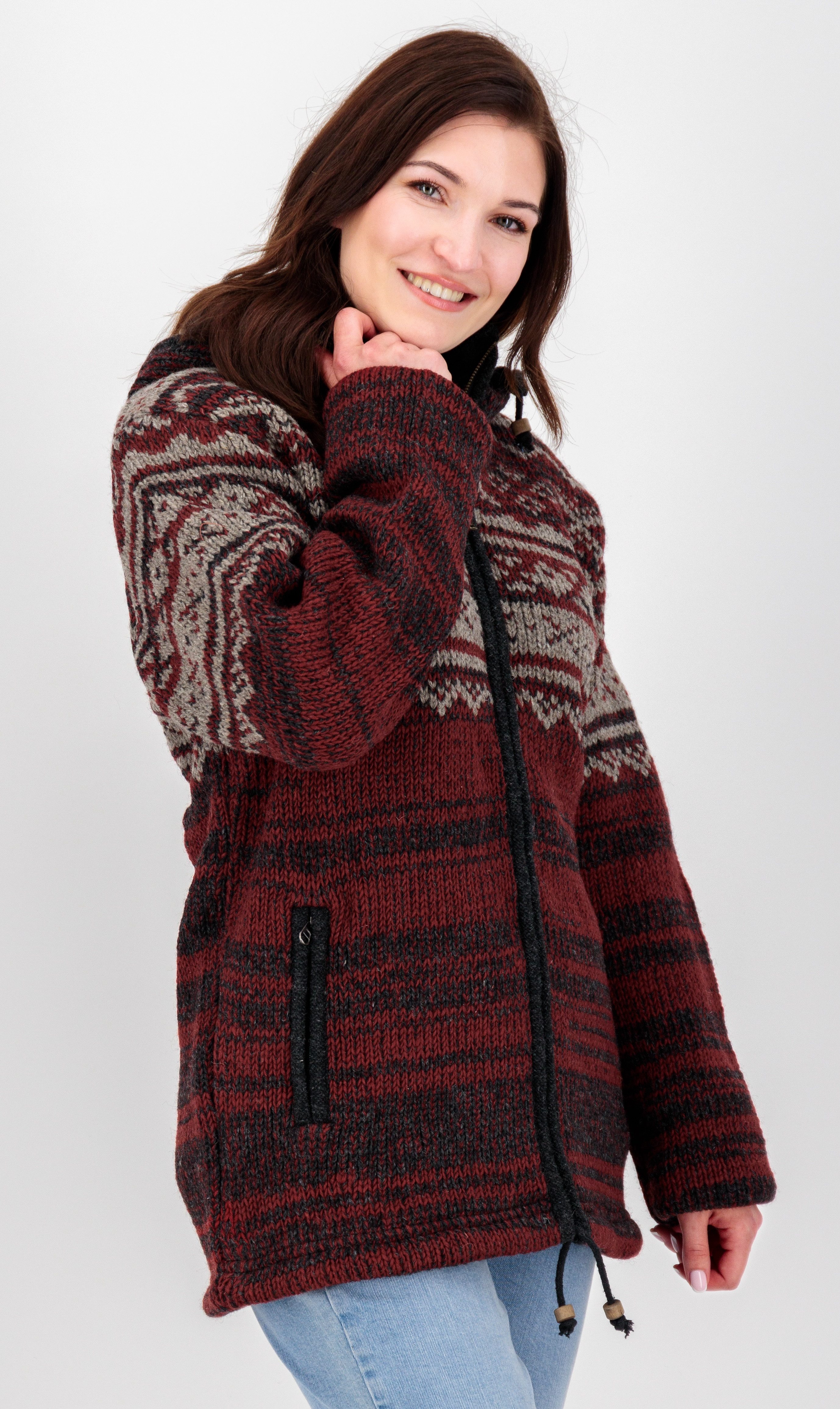 DEPROC Active Wolljacke ANNAPURNA CS Strickjacke & Wollfleecejacke Handmade günstig online kaufen