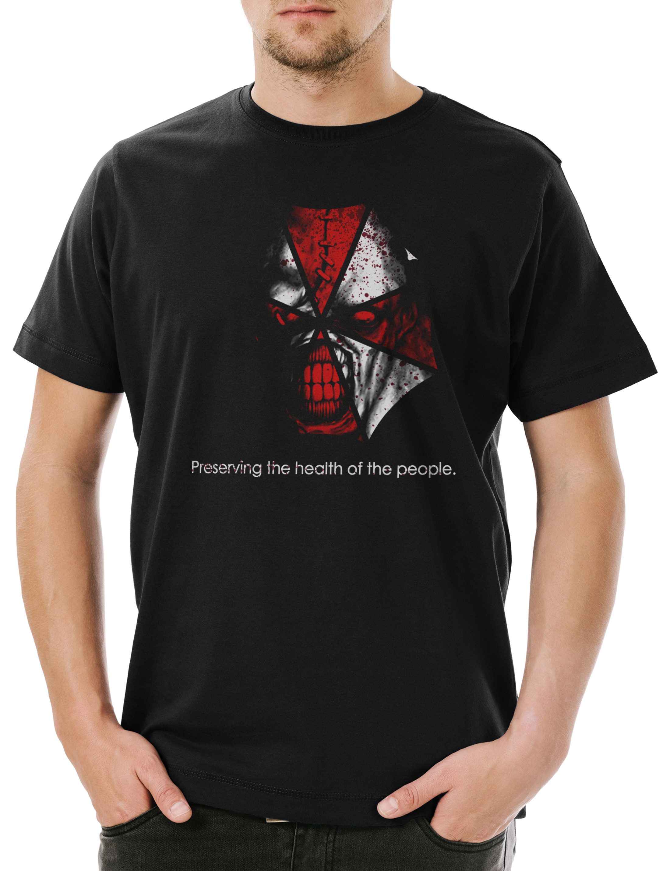 Print-Shirt Nemesis Umbrella Herren T-Shirt Resident Corporation Corp Evil Zombie
